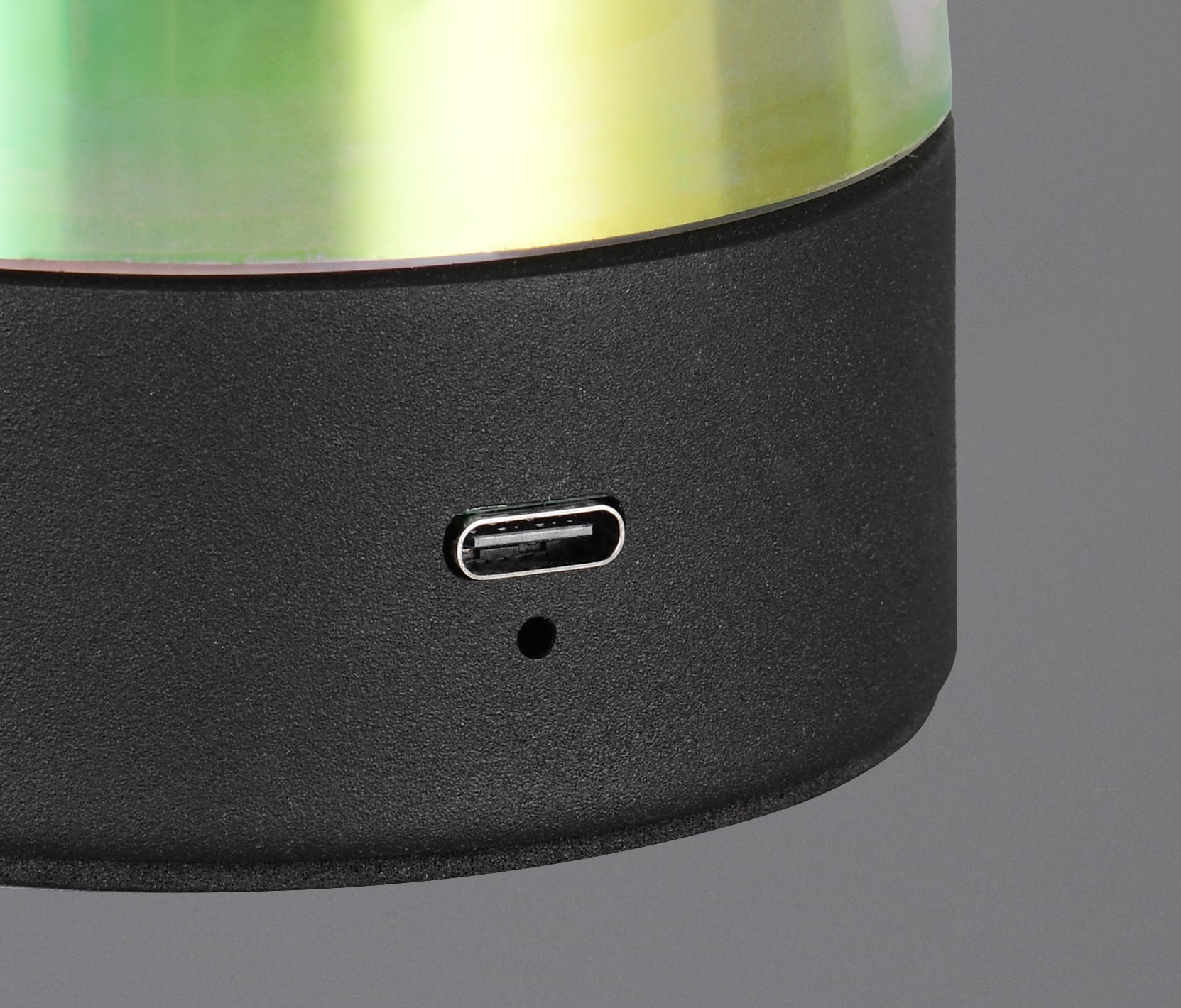 REALITY Leuchten LED Tischleuchte »DOOLEY, Akku LED Tischlampe aus Glas, Höhe 18 cm Ø 14cm, IP20 1,5W LED« LED-Board 1 Stk. Warmweiß 140 Lumen 3000K warmweiß, Touchdimmer, USB-Ladeanschluss