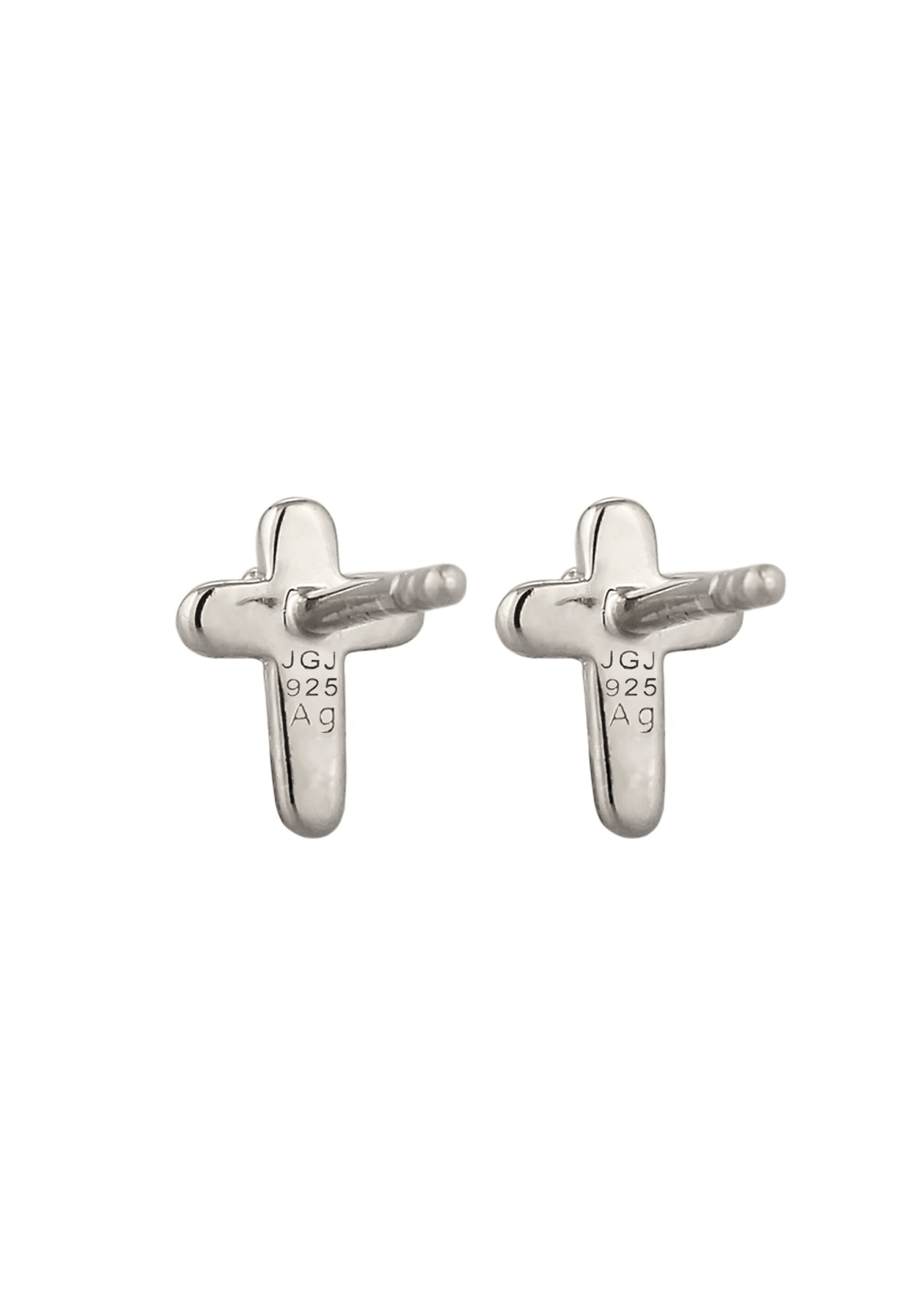 Elli Paar Ohrstecker »Ohrringe Ohrstecker Kreuz mit Kristallen von Swarovski® 925 Sterling Silber«