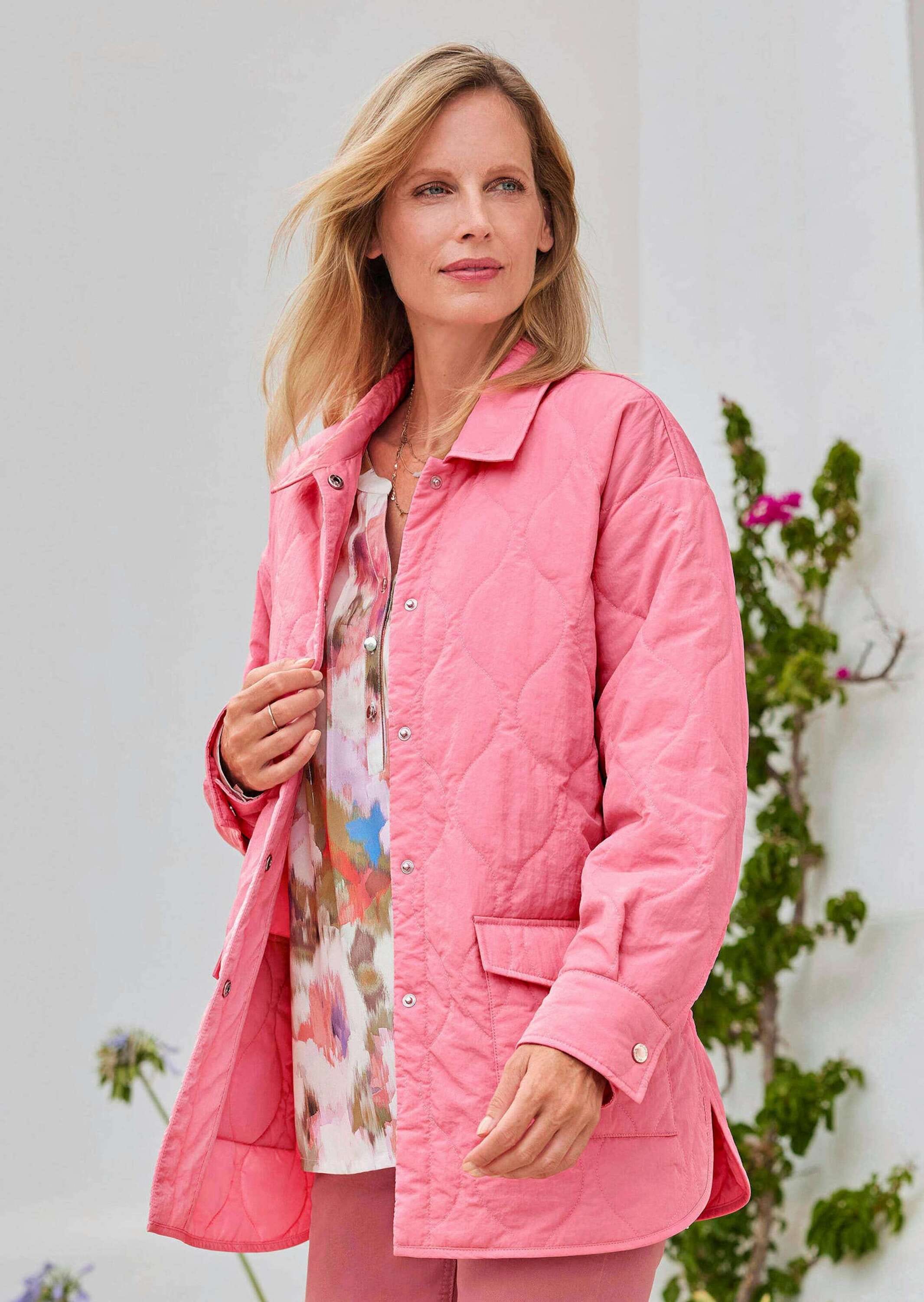 GOLDNER Steppjacke »Steppjacke mit Hemdkragen« Seitenschlitze