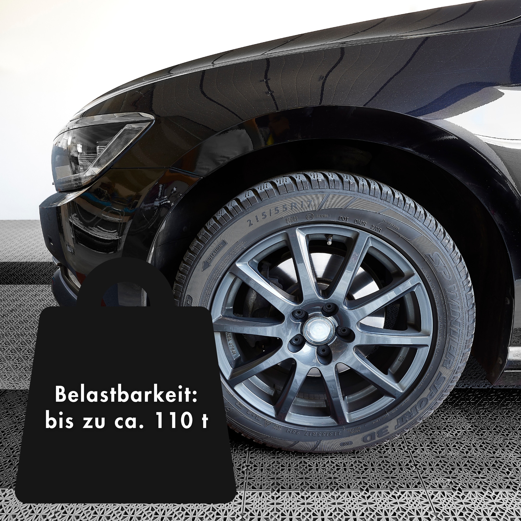 Andiamo Kunststoff-Fliesen »Terra Sol, Terrassenfliesen, wetterfest, Made in Switzerland« Set, erhältlich mit 7 Stück (1 qm), 14 Stück (2 qm) oder 35 Stück (5 qm), 7 Stk. tlg. Klickfliesen, 38x38 cm, Balkon Bodenbelag, UV-beständig