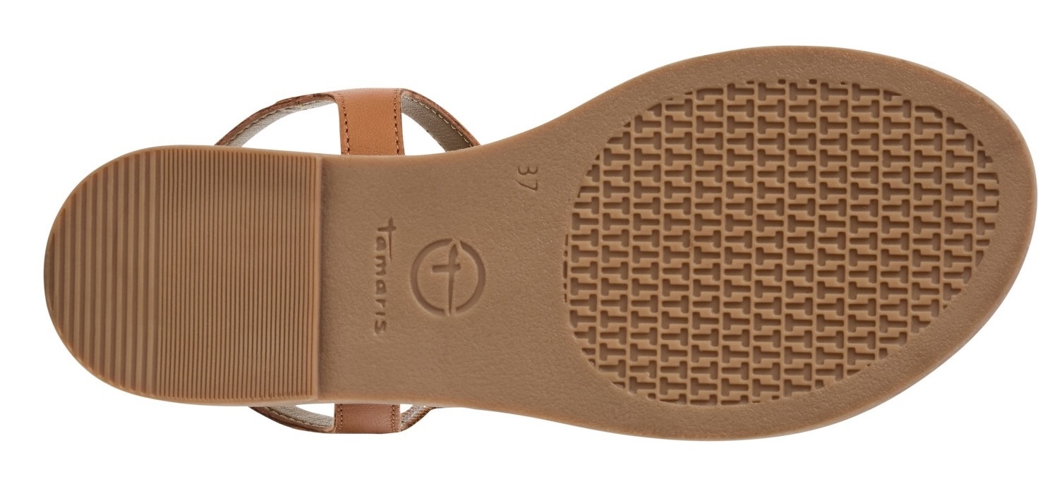 Tamaris Riemchensandale, Sandalette, Sommerschuh mit Riemchen in Flechtoptik
