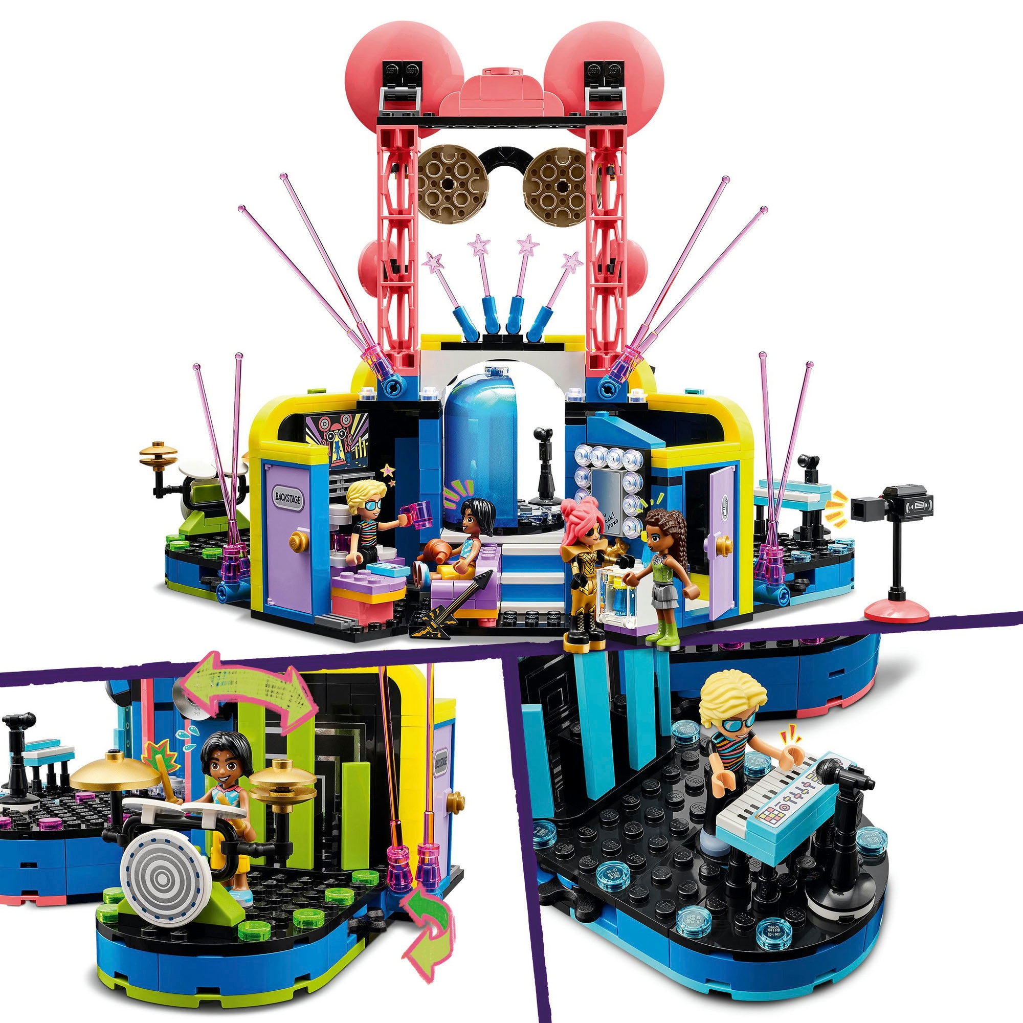 LEGO® Konstruktionsspielsteine »Talentshow in Heartlake City (42616), LEGO Friends«, (669 St.), Made in Europe
