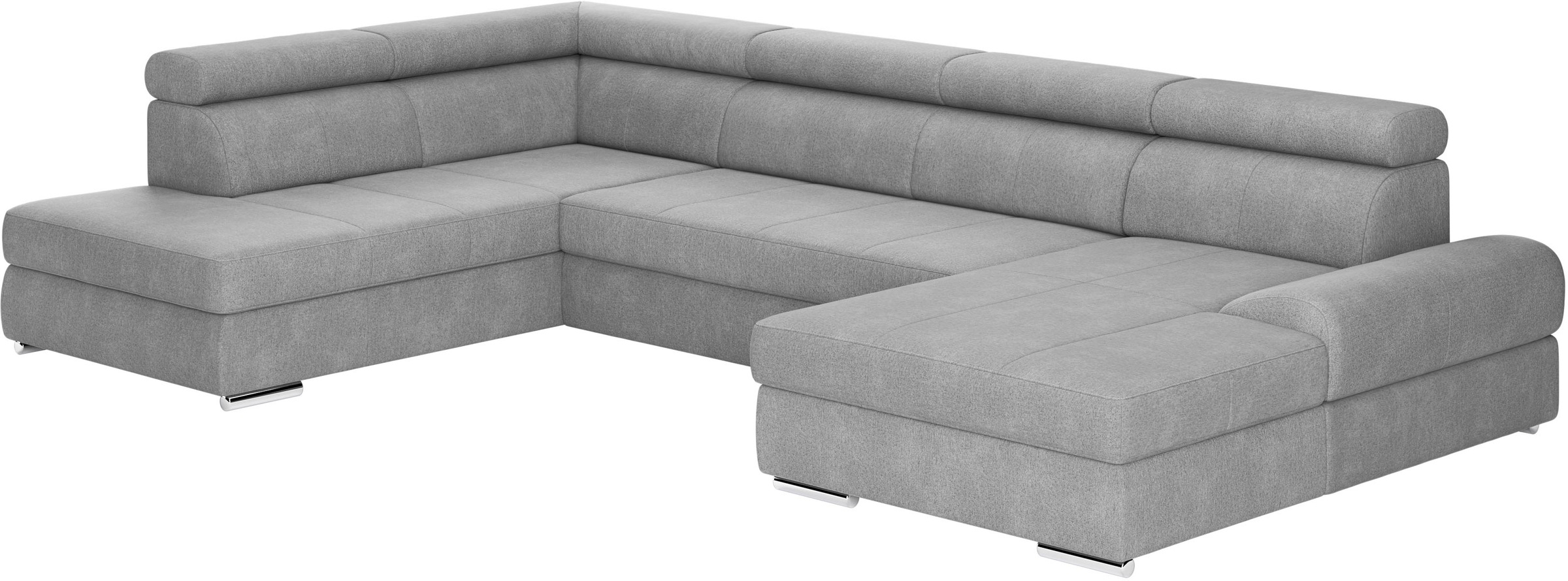 sit&more Wohnlandschaft »U-Form«, mit verstellbaren Kopfteilen, wahlweise mit Bettfunktion