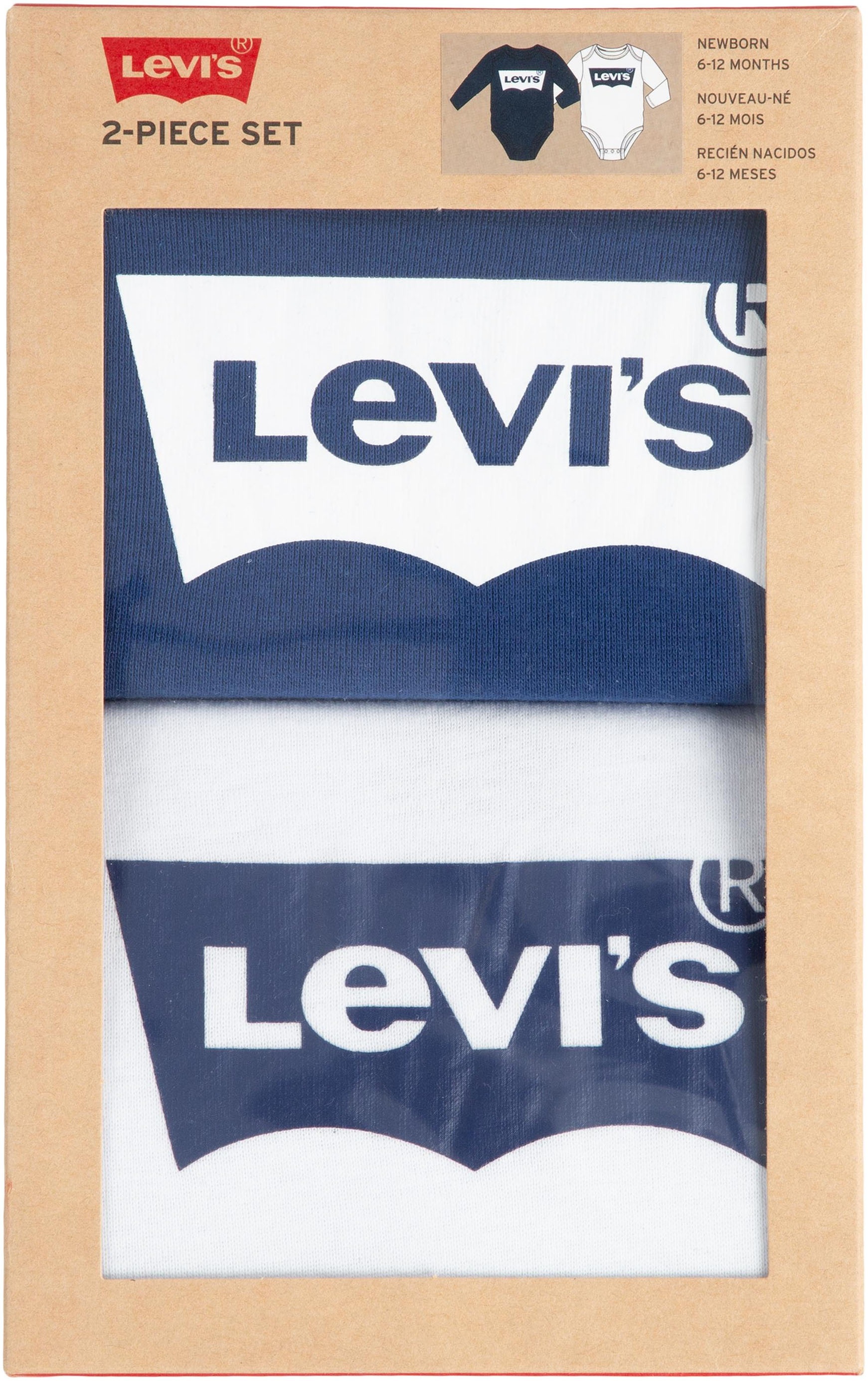 Levi's® Kids Langarmbody »LS 2PK BATWING BODYSUIT«, UNISEX