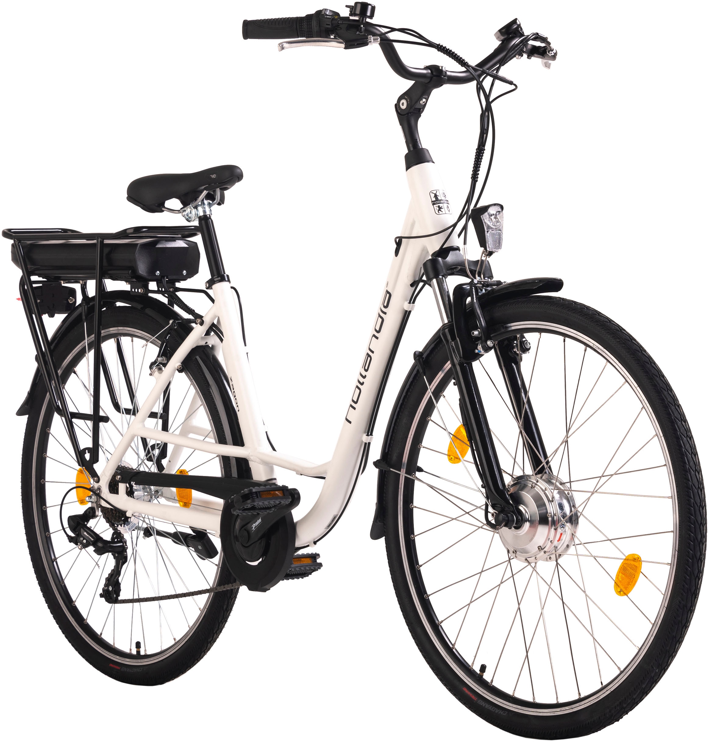 Hollandia E-Bike »Zagon«, 6 Gang, Shimano, Tourney, Frontmotor 250 W, Pedelec, Elektrofahrrad für Damen u. Herren, Cityrad