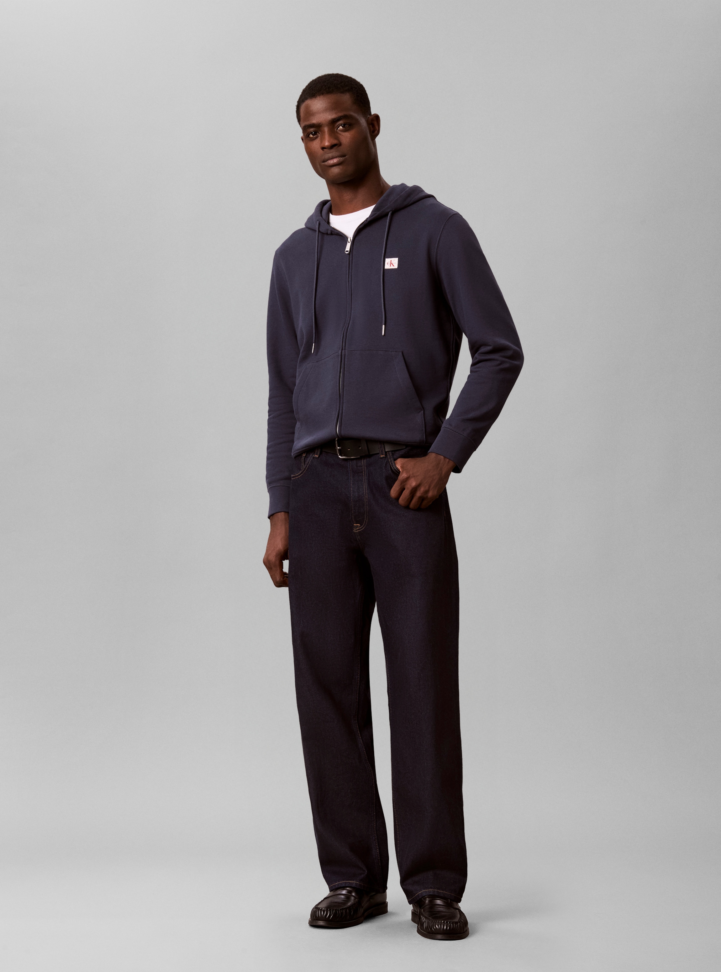 Calvin Klein Jeans Kapuzensweatshirt »WOVEN HOODIE«, Regular fit mit Kapuze

