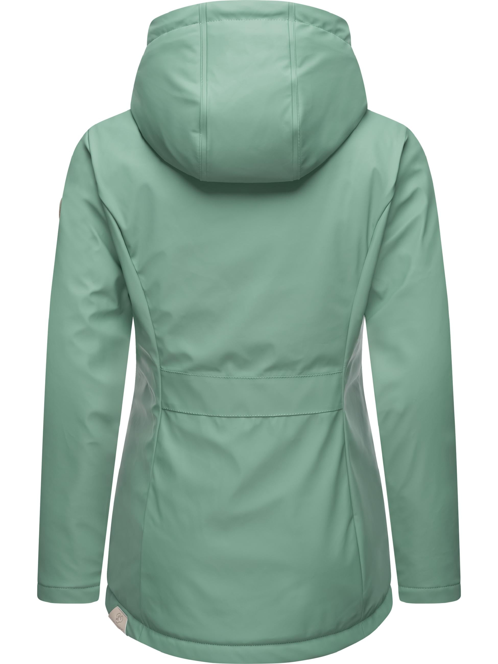 Ragwear Regenjacke »Regenjacke Marge«, mit Kapuze, warm gefütterter Damen Winter Regenmantel
