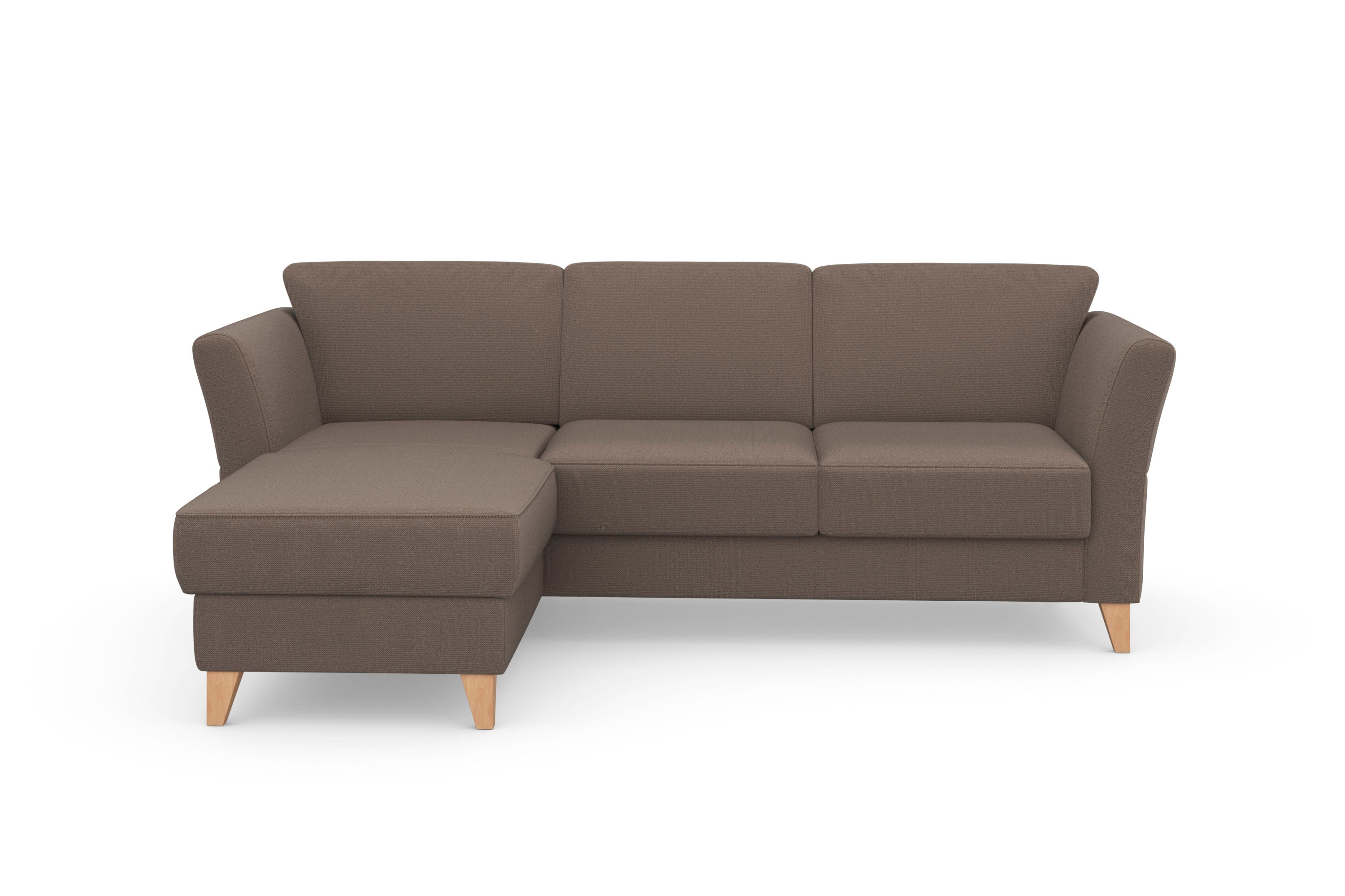 sit&more Ecksofa "Visby L-Form" Wahlweise mit Schlaffunktion und Bettkasten, frei im Raum stellbar
