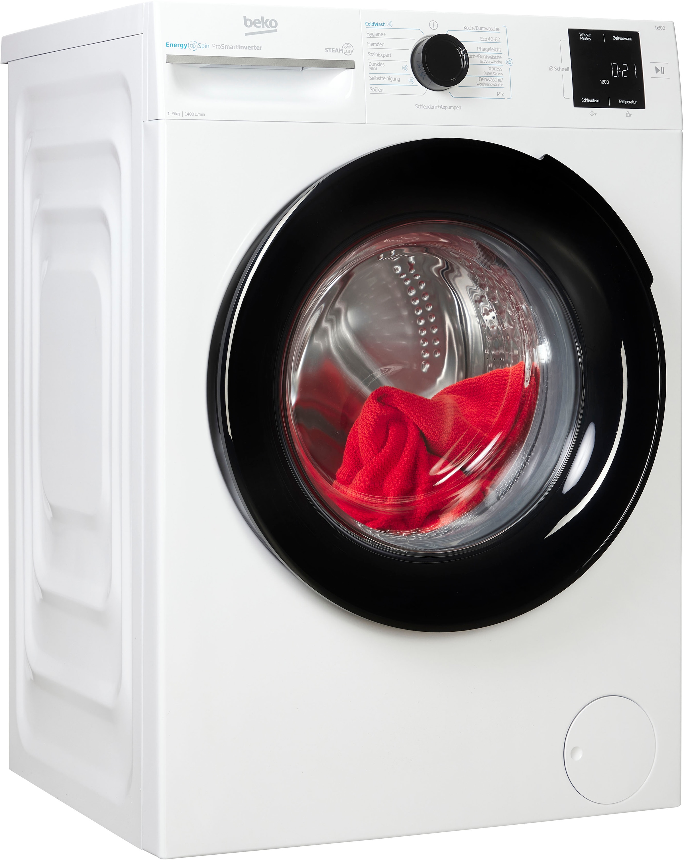 Beko b300 BM3WFU3941X Waschmaschine Frontlader 9 kg 1400 RPM Weiß