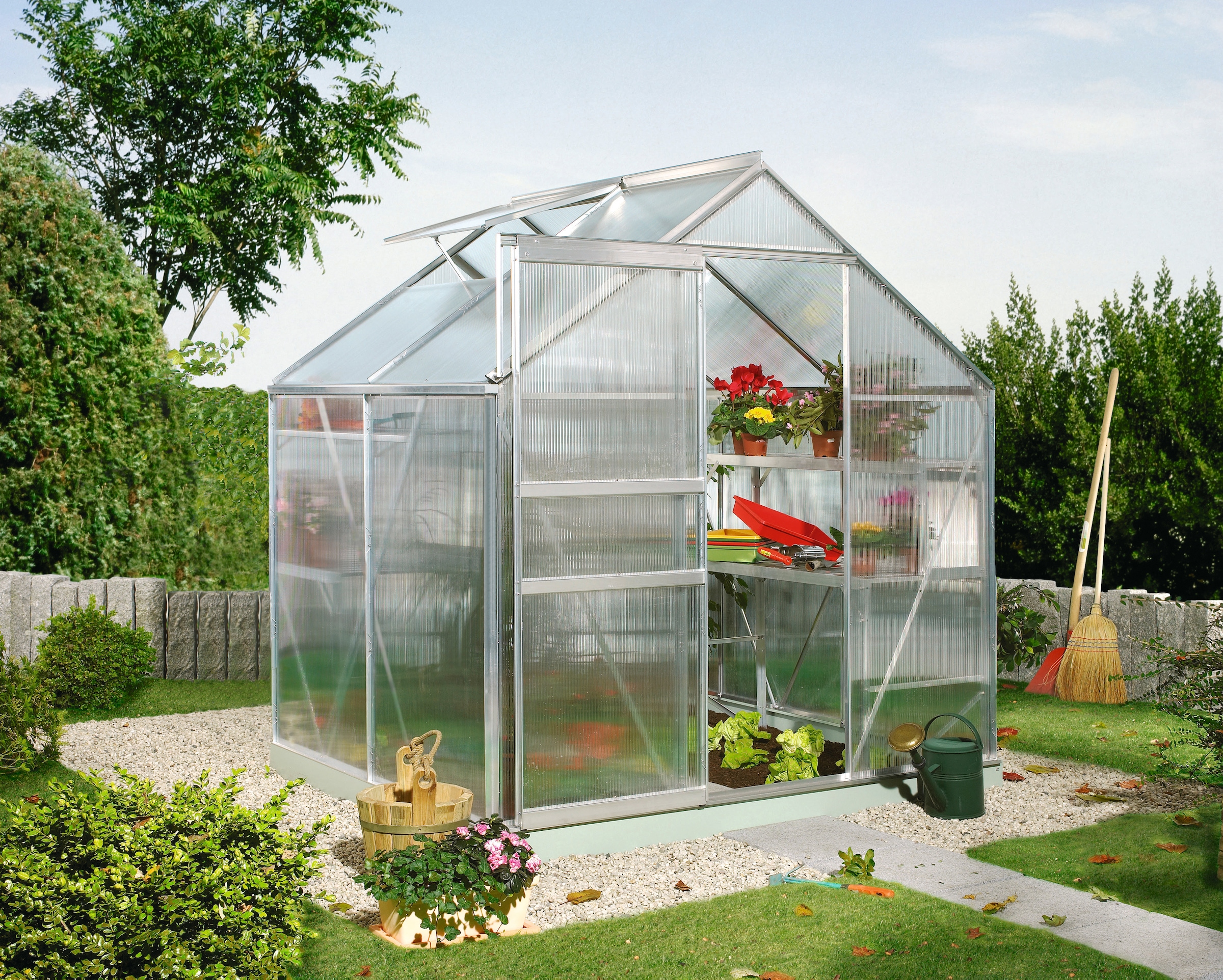Vitavia Gewächshaus »Calypso 3000«, (Set, mit 2-tlg. Zubehör)