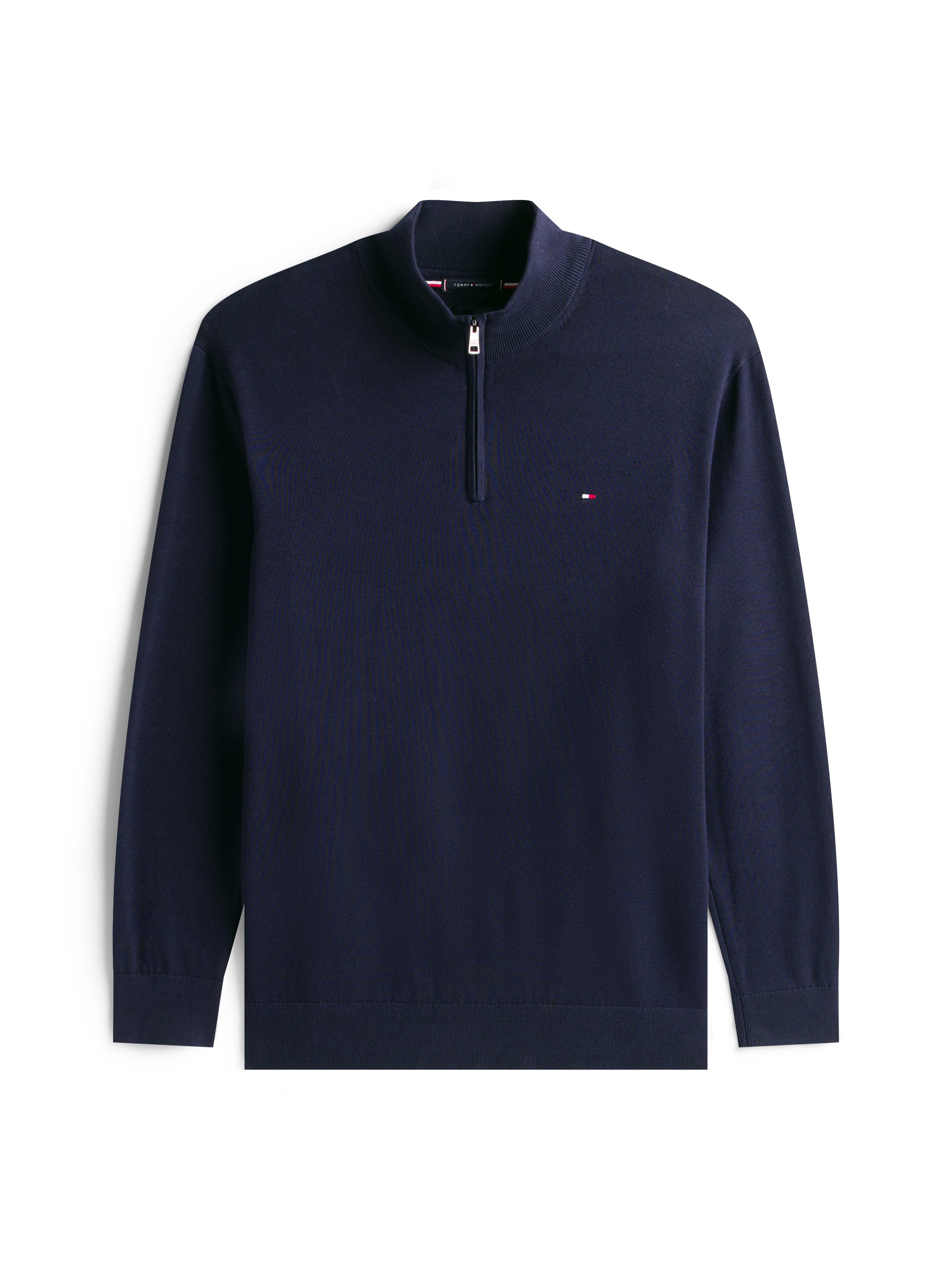 Tommy Hilfiger Big & Tall Stehkragenpullover »BT-ESSENTIAL COTTON ZIP MOCK-B«, Großen Größen
