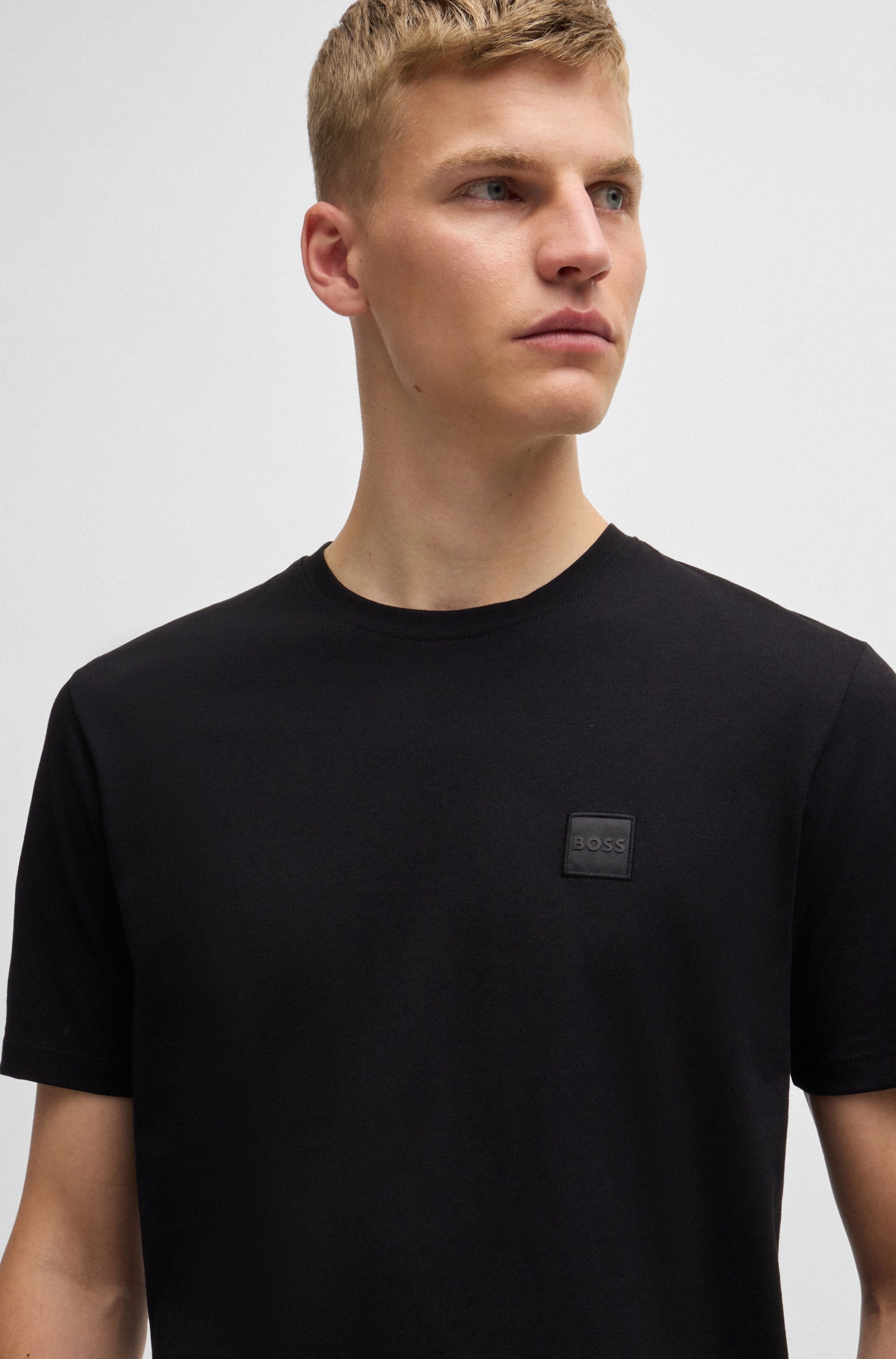 BOSS ORANGE T-Shirt »Tales Regular Fit« 100% Baumwolle BOSS Logo Patch Rundhals