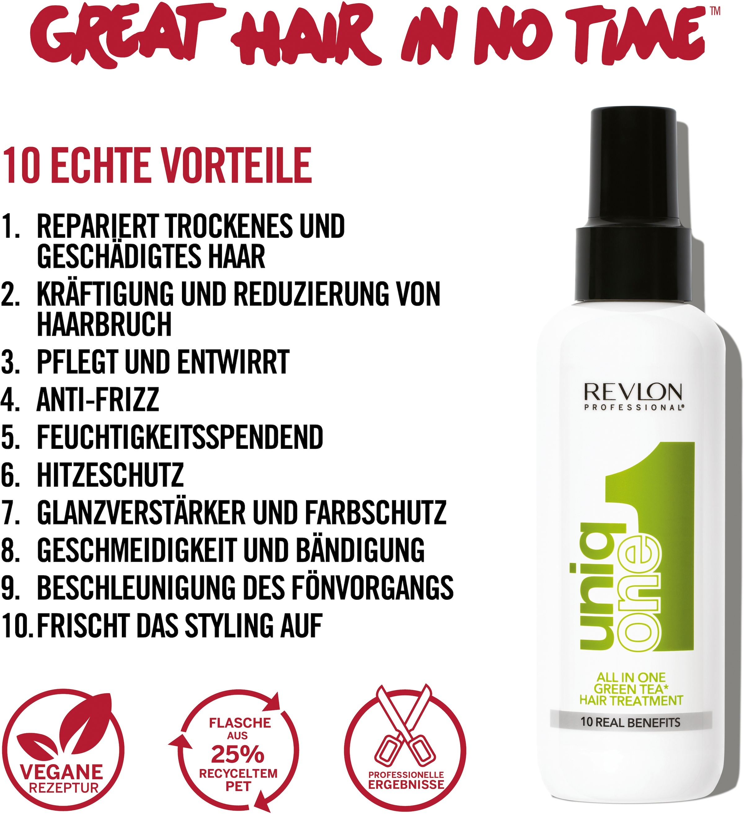 REVLON PROFESSIONAL Leave-in Pflege »All In One Green Tea Hair Treatment«