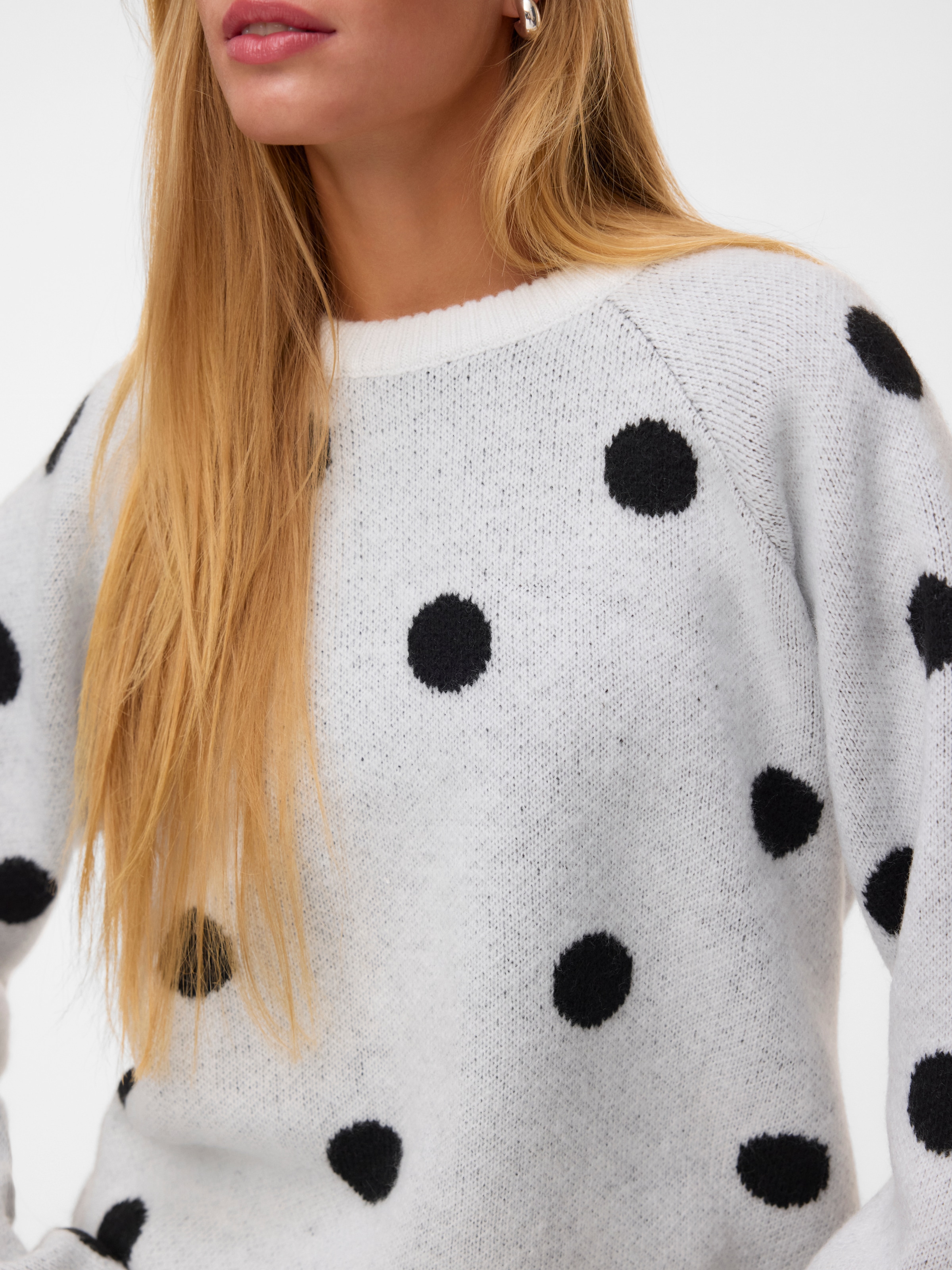 Vero Moda Rundhalspullover »VMLIV LS KNIT EXP EXP« Kunstfaser