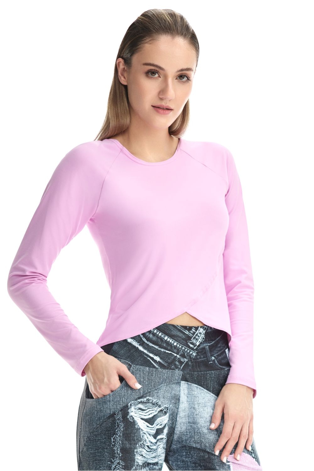 Winshape Langarmshirt »Cropped Functional Light and Soft«, Overlap-Applikation
