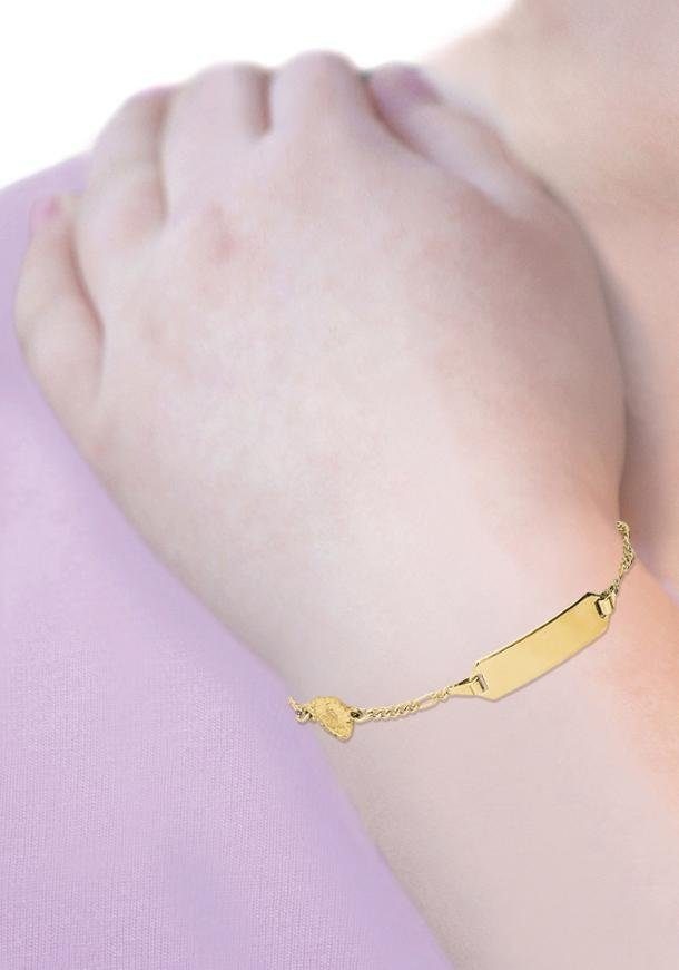 Amor Goldarmband »Herz, Schutzengel, 2014329«, Made in Germany