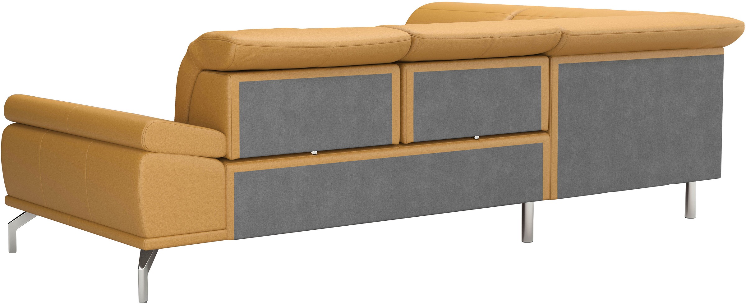 Places of Style Ecksofa »Caluna«, Inkl.Sitztiefenverstellung, wahlweise mit Kopf- und Armteilverstellung