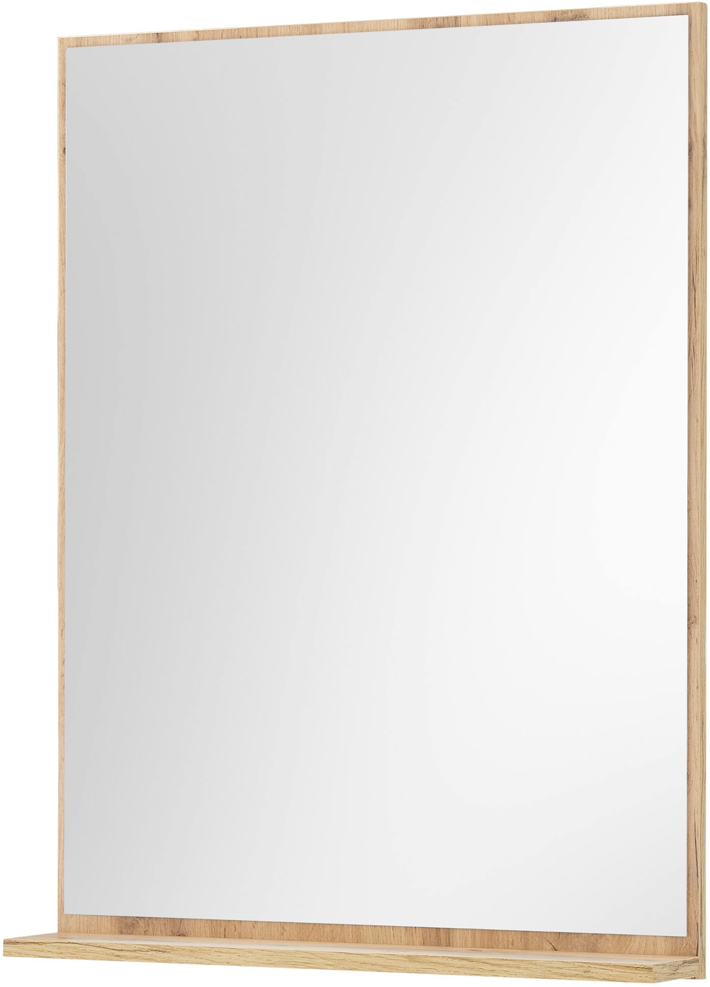 INOSIGN Badspiegel »CITY/GIRON, Spiegel in Wotan Eiche, Wandspiegel im zeitlosen Design«, mit Ablagefläche, 60 cm breit