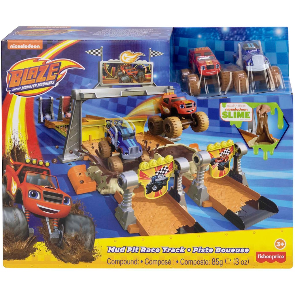 Fisher-Price® Autorennbahn »Blaze und die Monstermaschinen, Schlammgruben Rennbahn«