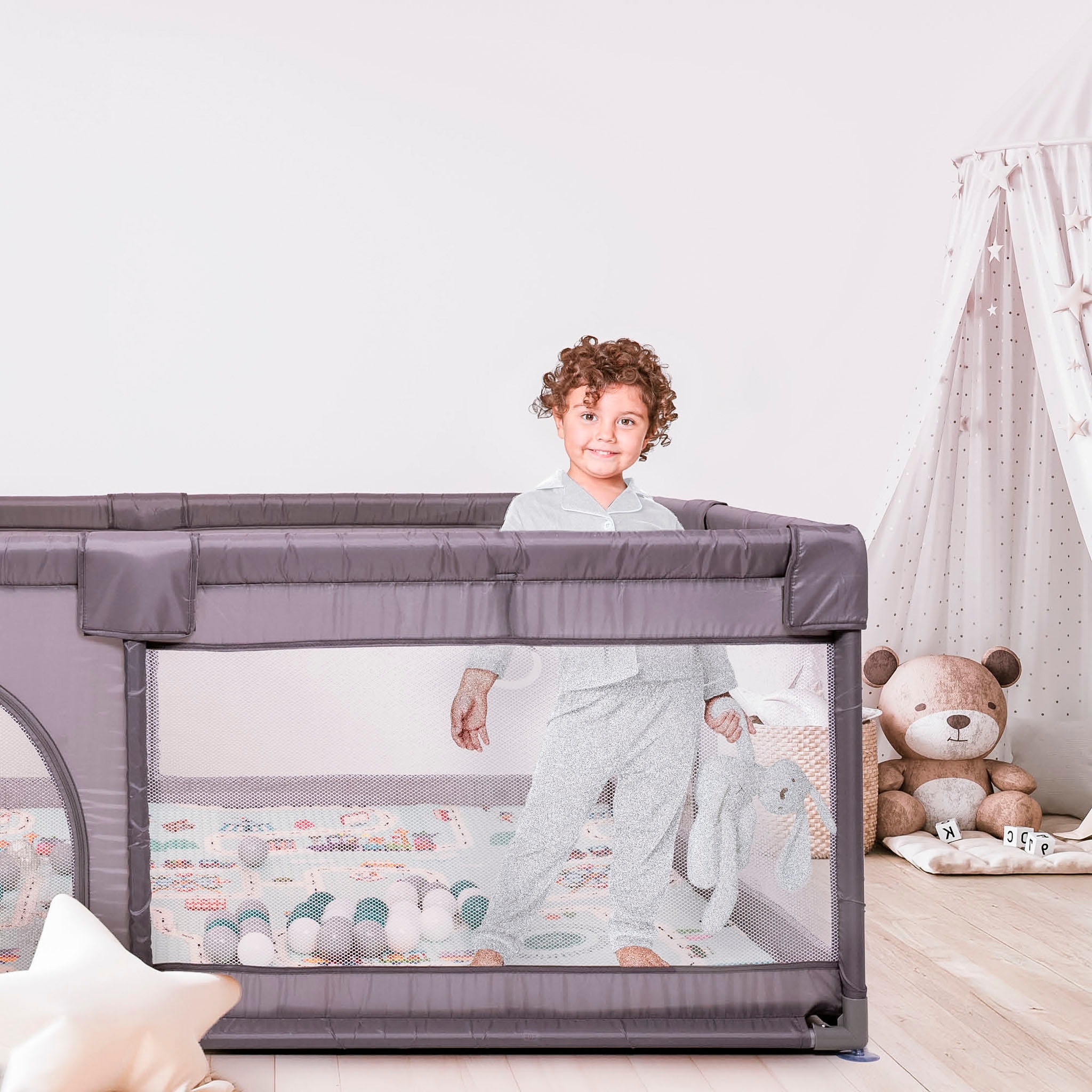 BabyGo Laufgitter »Playpark«, inklusive 48 Spielbälle