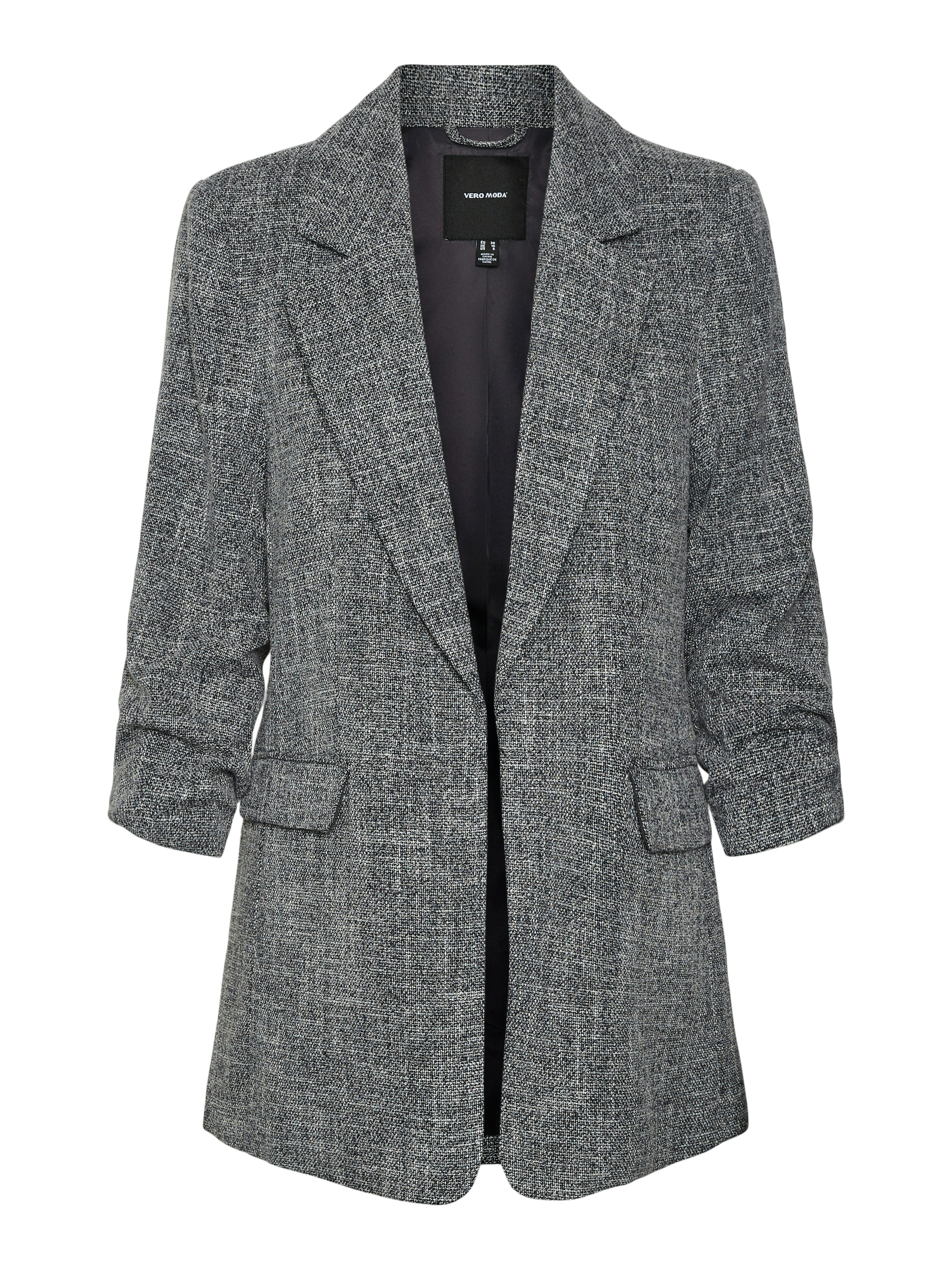 Vero Moda Longblazer »VMFRIDA LS REGULAR BLAZER NOOS«, ohne Verschluss und mit gerafften 3/4 Arm