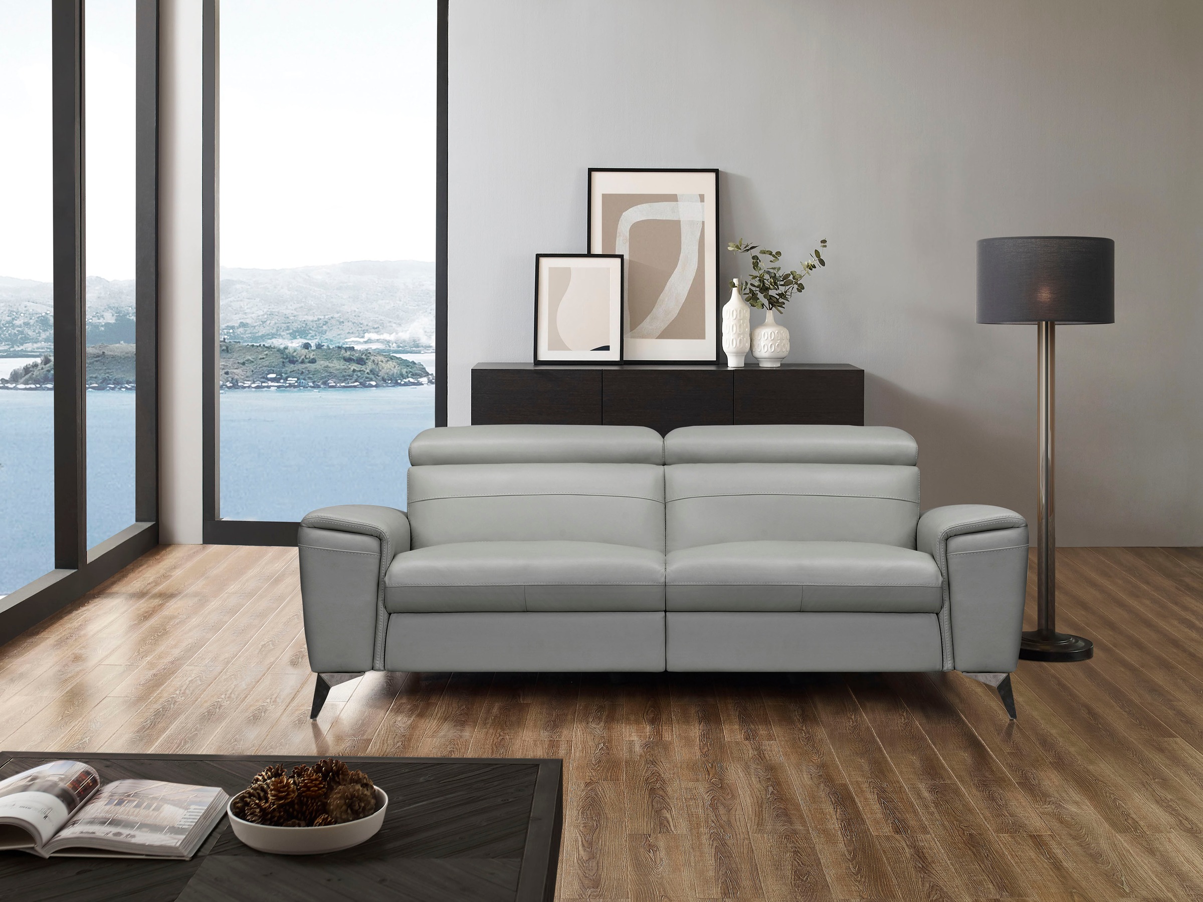 Places of Style 2,5-Sitzer »Theron«, elektrische Relaxfunktion, Kopfteilverstellung, mit USB-Anschluss.