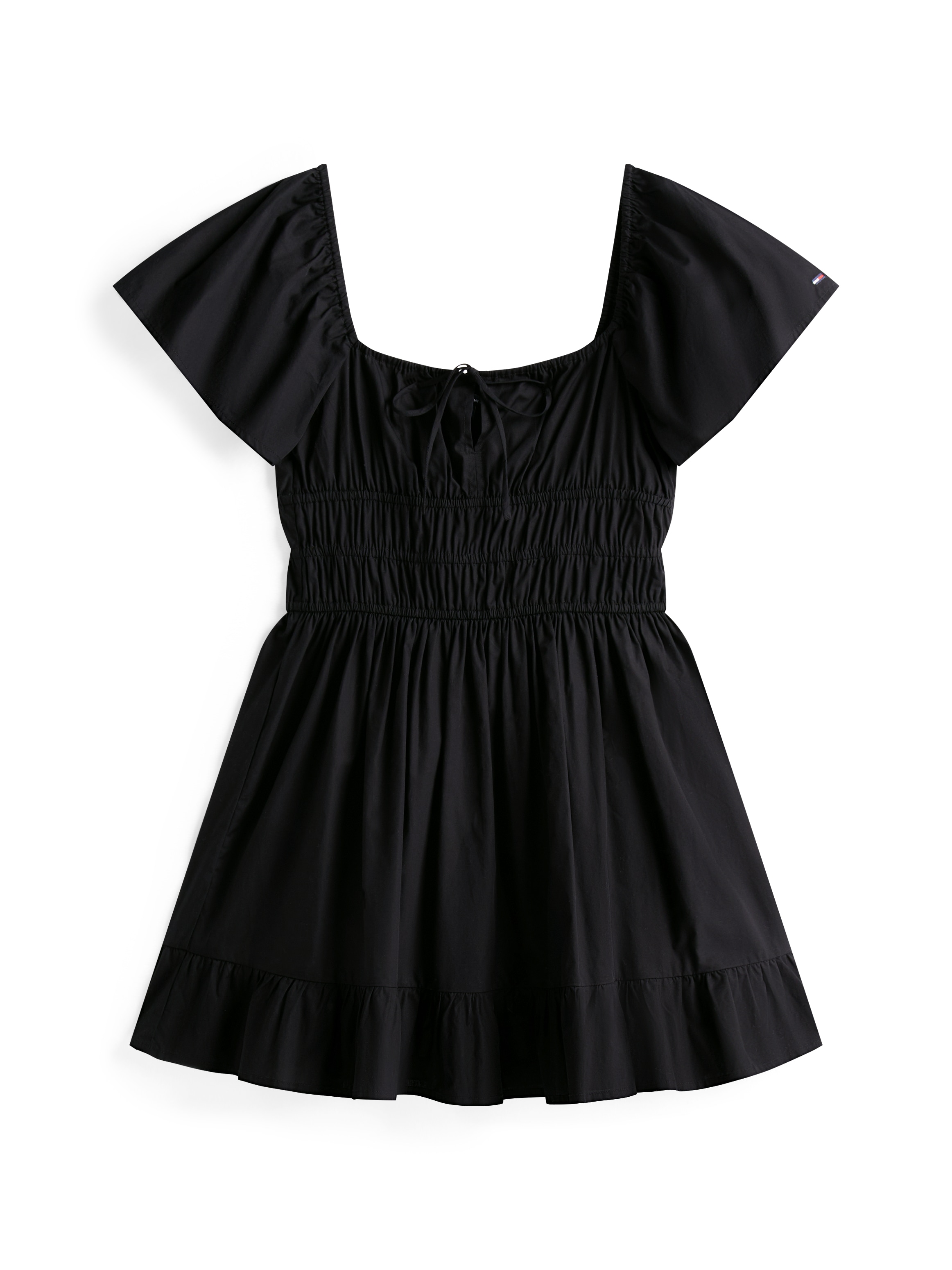 Tommy Jeans Minikleid »TJW ROUCHE MINI POPLIN DRESS EXT«