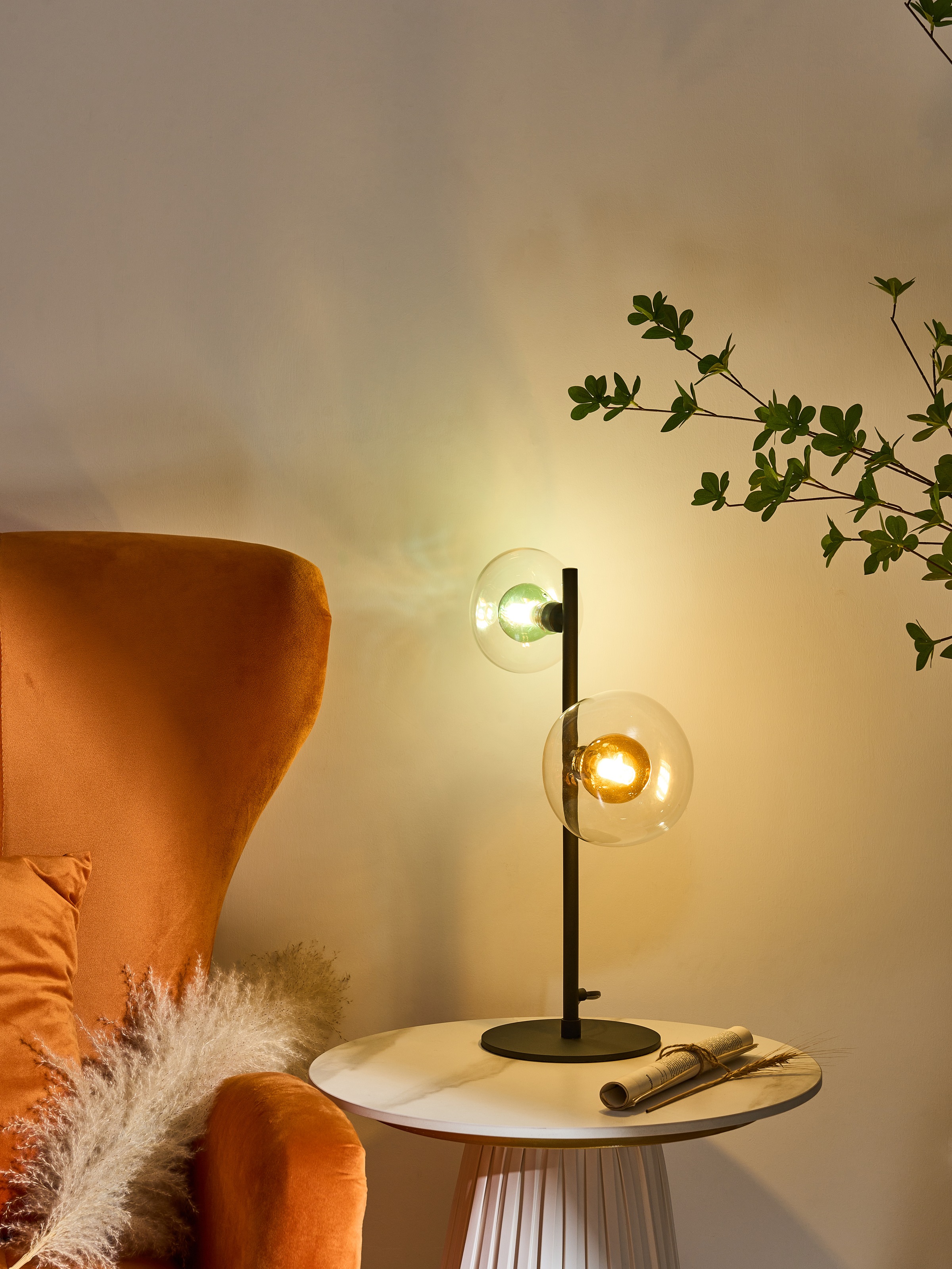 ECO-LIGHT Tischleuchte »Uranus«, 2 flammig, Leuchtmittel G9 | ohne Leuchtmittel