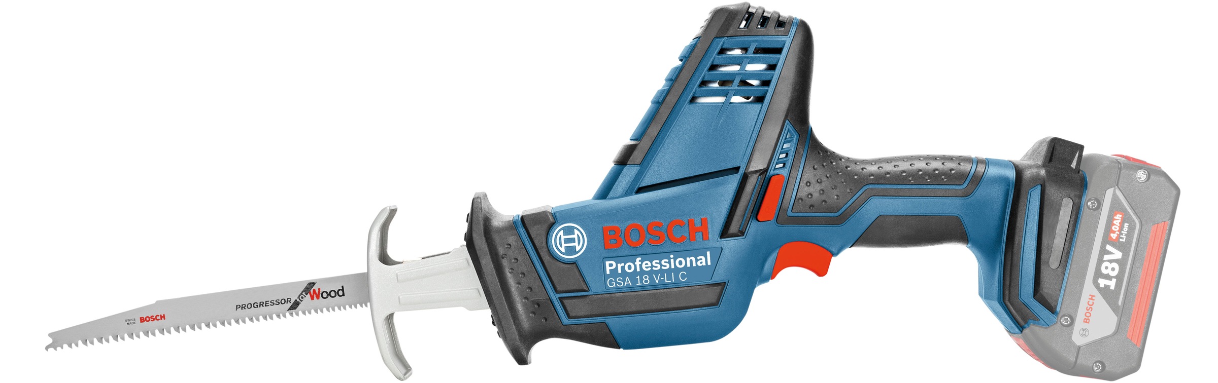 Bosch Professional Akku-Säbelsäge »»GSA 18V-LI C PROFESSIONAL««, werkzeuglose Einstellmöglichkeiten