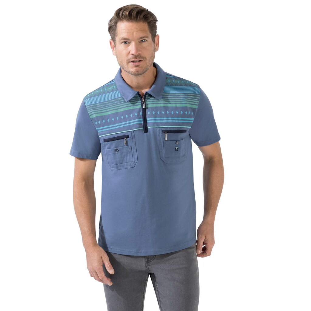 Marco Donati Kurzarmshirt »Kurzarm-Poloshirt«, (1 tlg.)