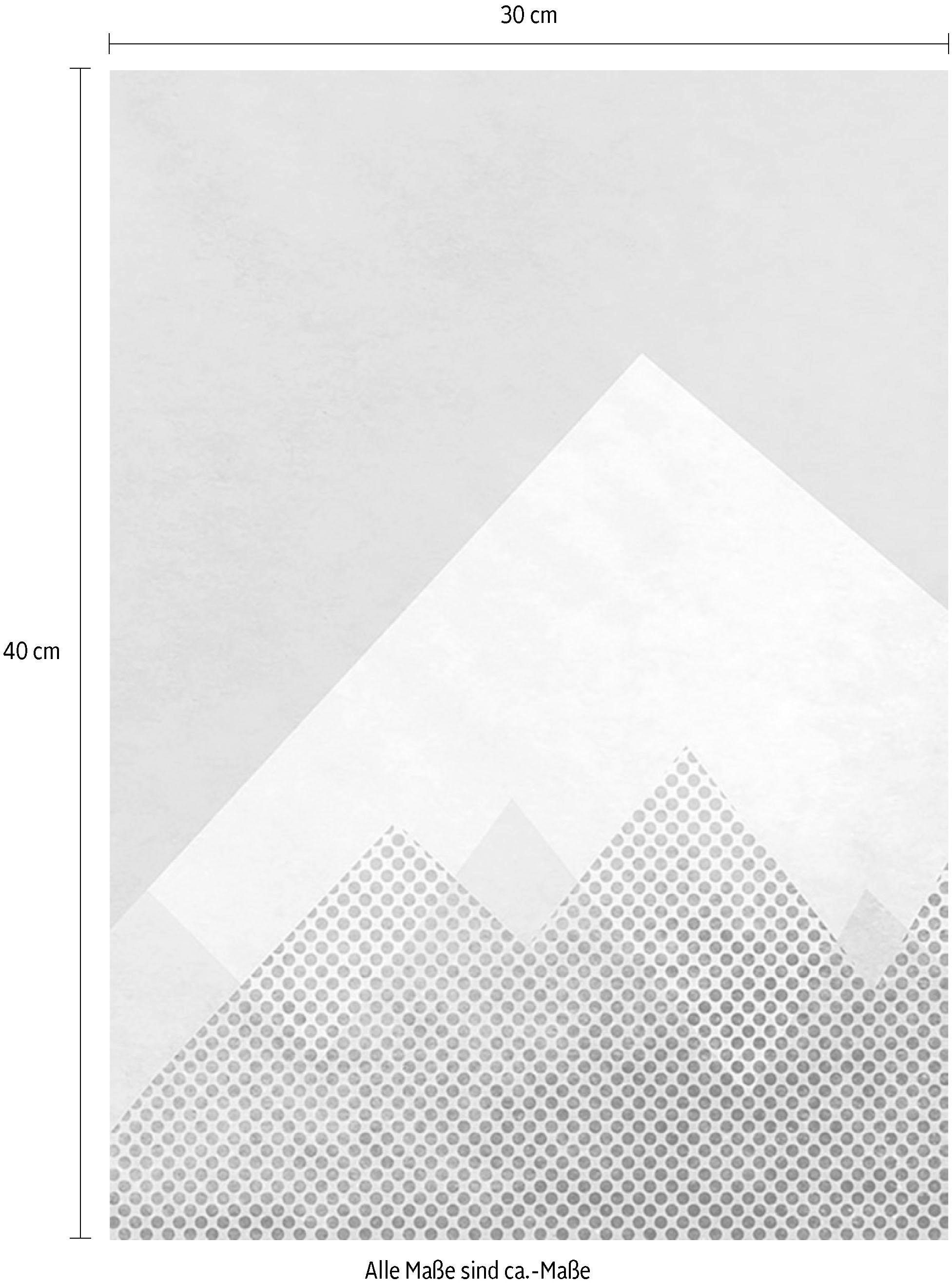 Komar Bild »Wild and Free Mountain« Formen | Kunst 1 Stk. tlg. Wandbild zur Dekoration - ohne Rahmen