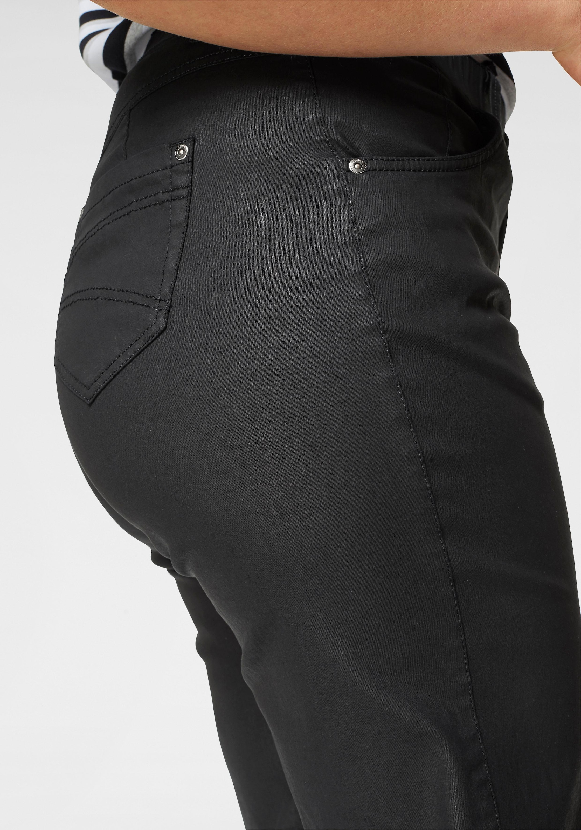 KjBRAND Straight-Jeans »Babsie«, beschichtetes Material bei ♕