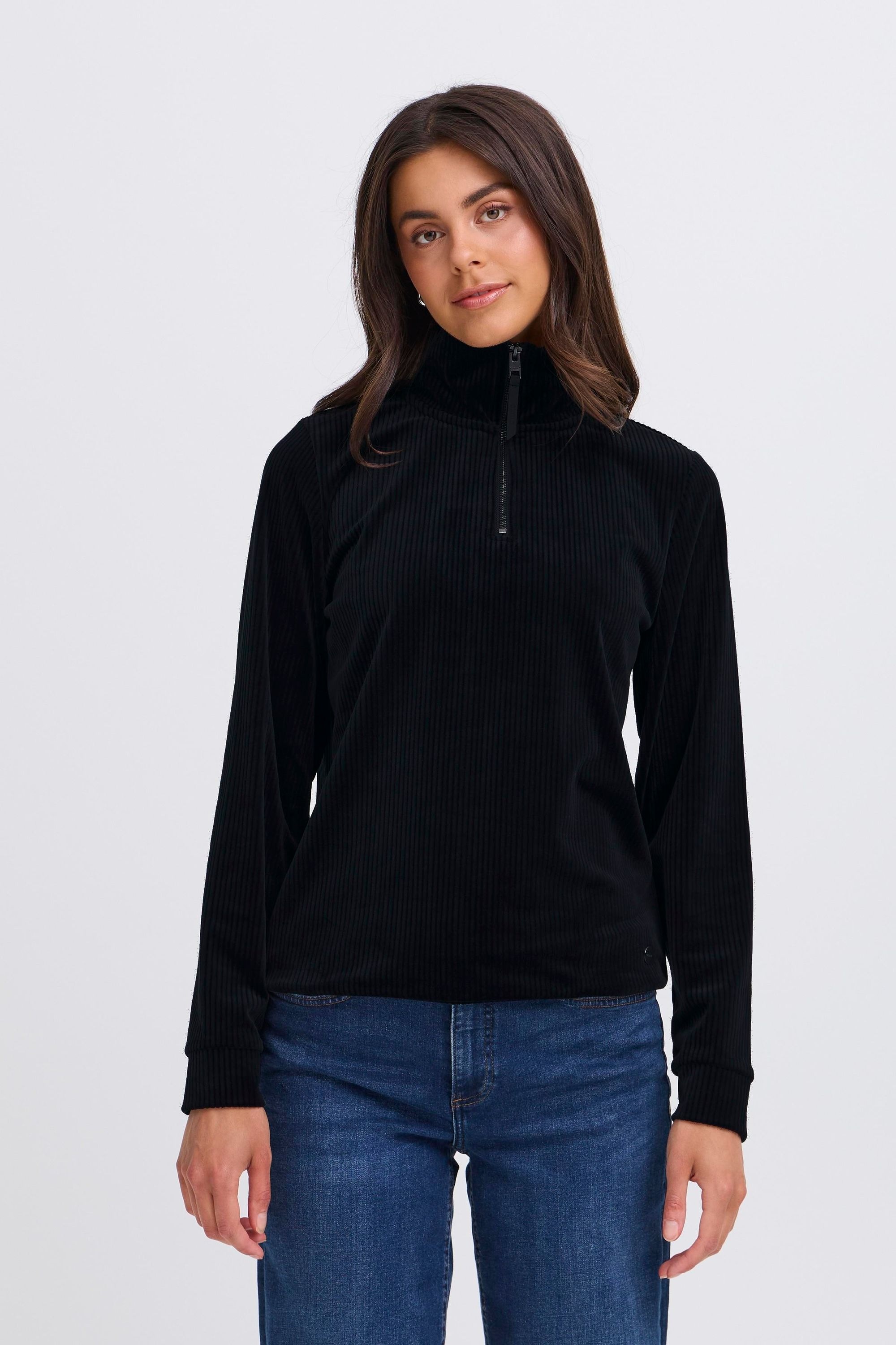 OXMO Troyer »Longsweatshirt OXEBBA HALFZIP«