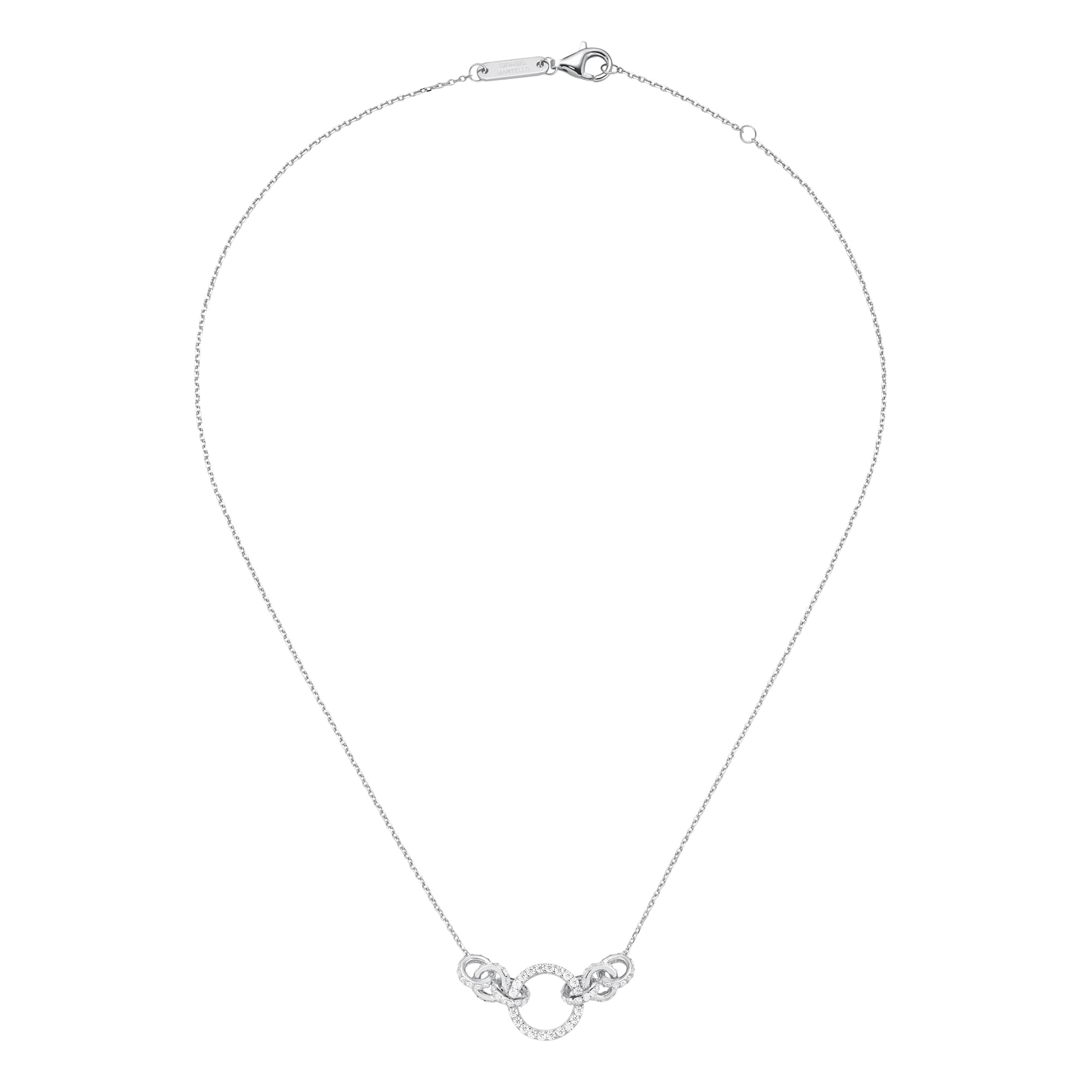 GIORGIO MARTELLO MILANO Collier »Collier mit Zirkonia, Silber 925«