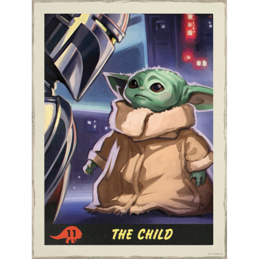 Komar Wandbild »Mandalorian The Child Trading Card« Disney-Star Wars (1 St.) 30 x 40 cm (Breite x Höhe) 1 Teil