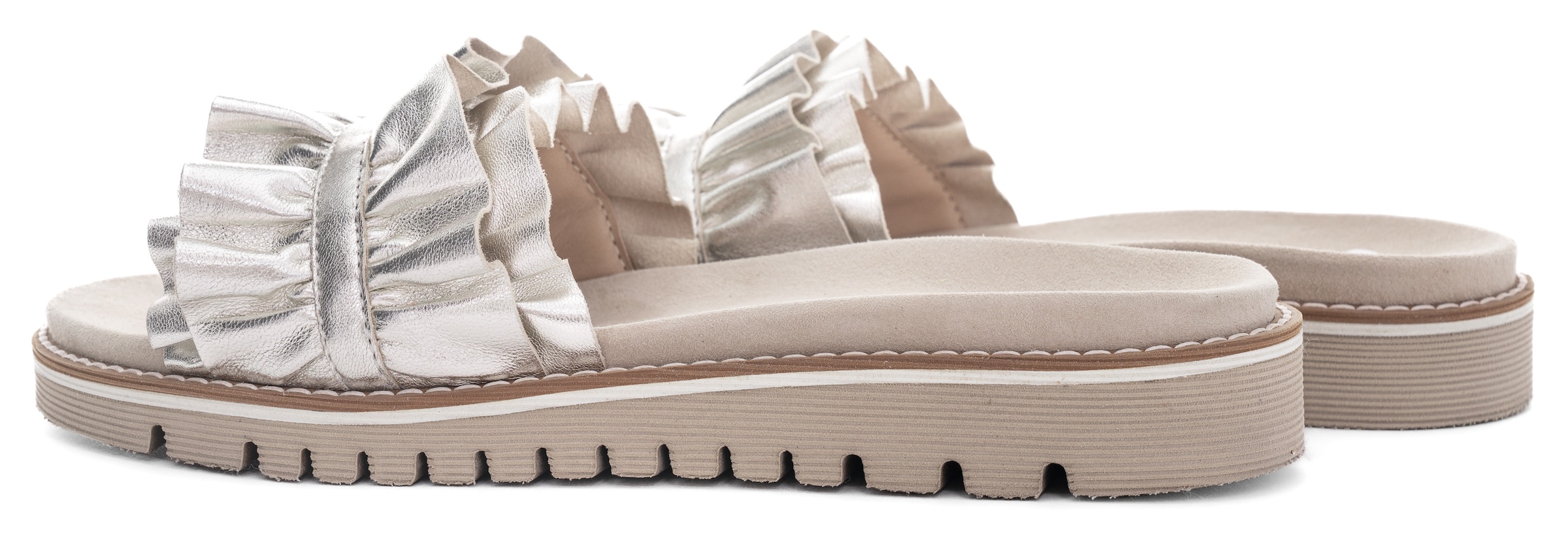 Ara Pantolette »KENT«  , Slides, Flats, Sandale mit geraffter Bandage