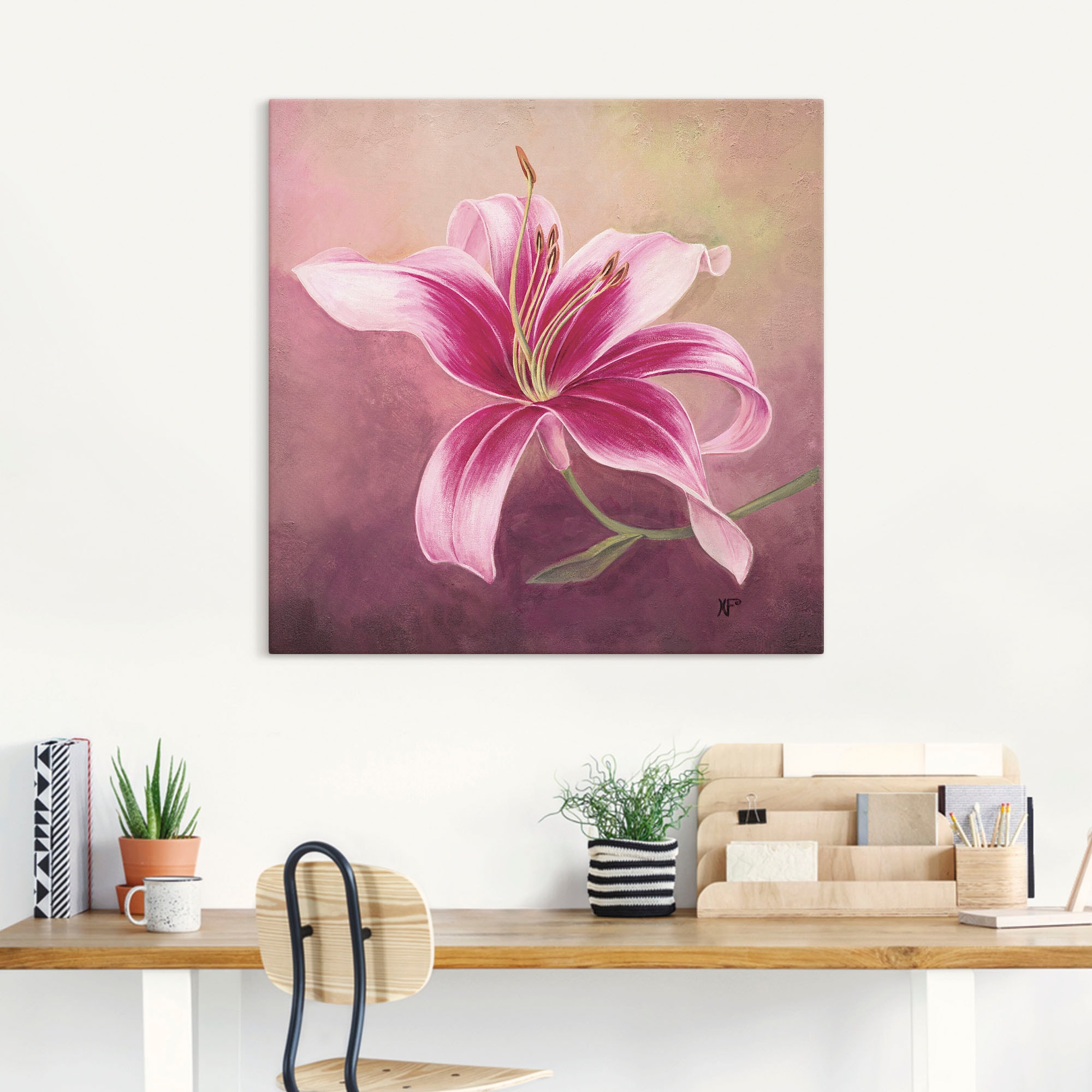 Artland Wandbild »Frühe Lilie«, Blumen, (1 St.), als Leinwandbild, Poster in verschied. Größen
