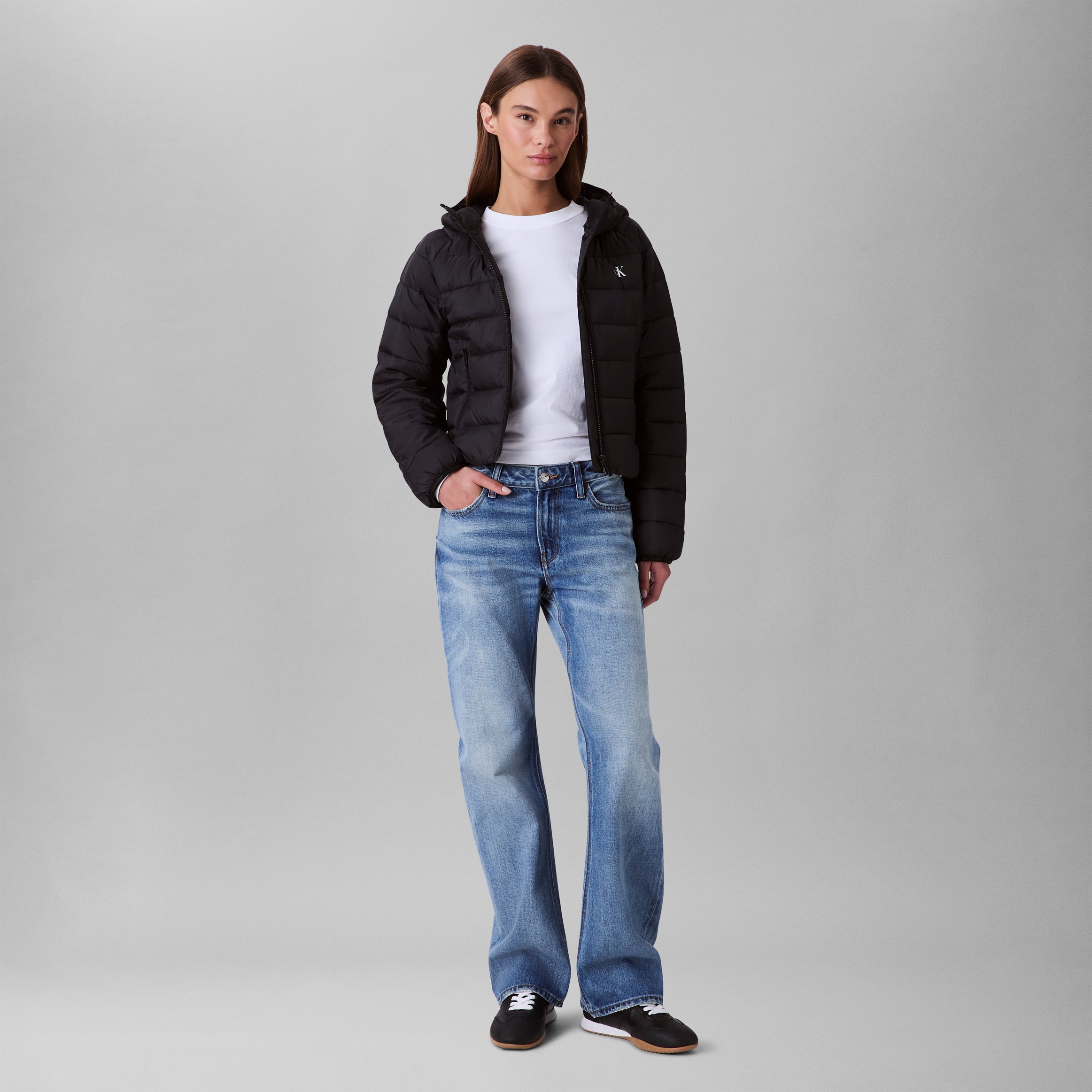 Calvin Klein Jeans Steppjacke »LGHTWGHT QLTD JCKT P« mit Kapuze Mit Rundhalsausschnitt