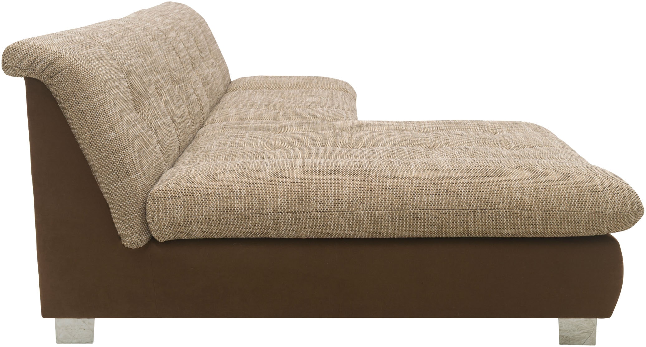 DOMO collection Ecksofa »100031 kompakte Stellmaße, komfortabel und bequem, L-Form« wahlweise mit Bettfunktion und Armteilverstellung. Breite 234 cm