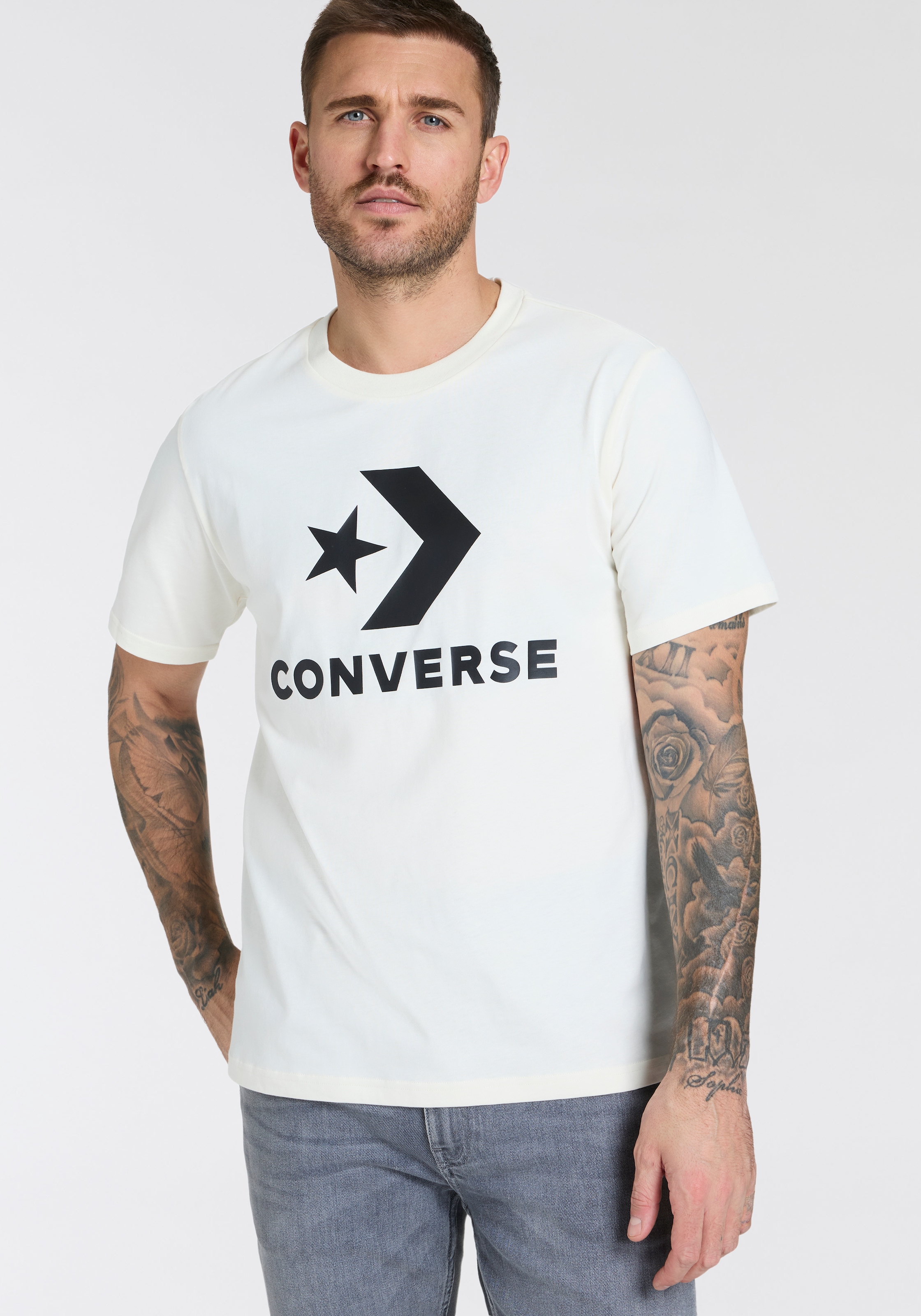 Converse T-Shirt »Unisex GO-TO STAR CHEVRON LOGO STANDARD-FIT«, (1 tlg.), Unisex