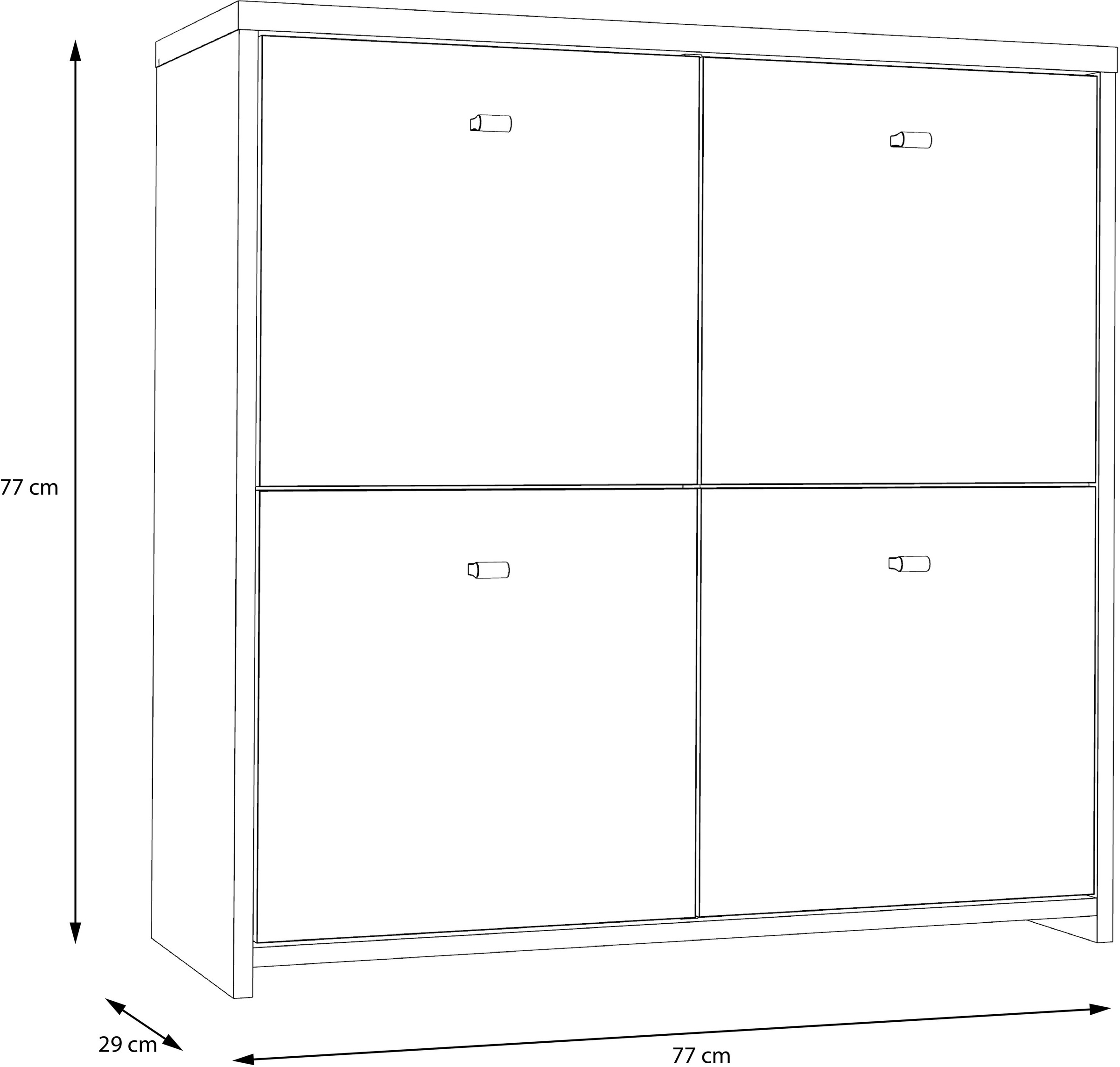 FORTE Kommode »CHEST«, Breite ca. 77 cm