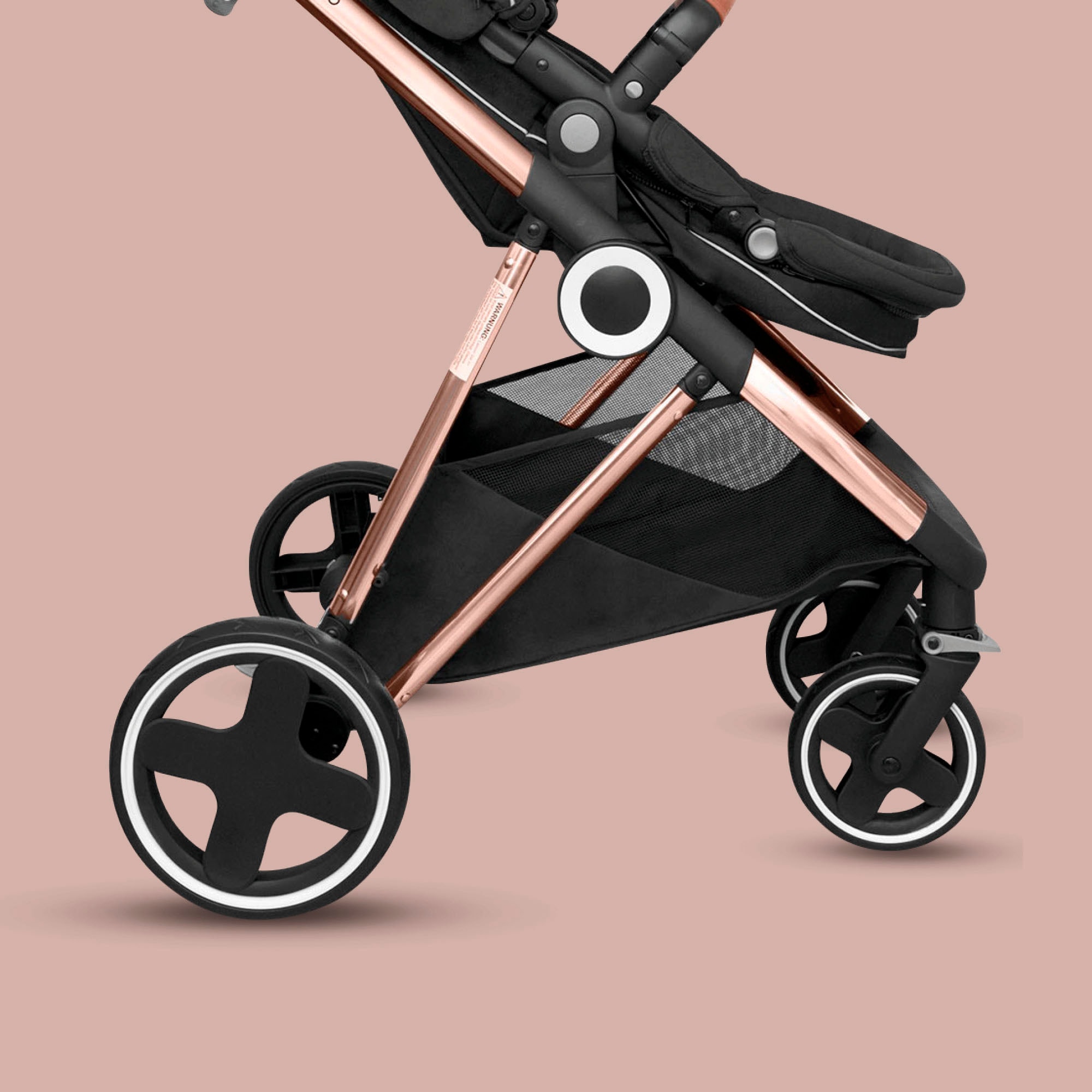 BabyGo Kombi-Kinderwagen »Halime 3in1«, inklusive Babywanne, Babyschale, Regenhaube & Wickeltasche