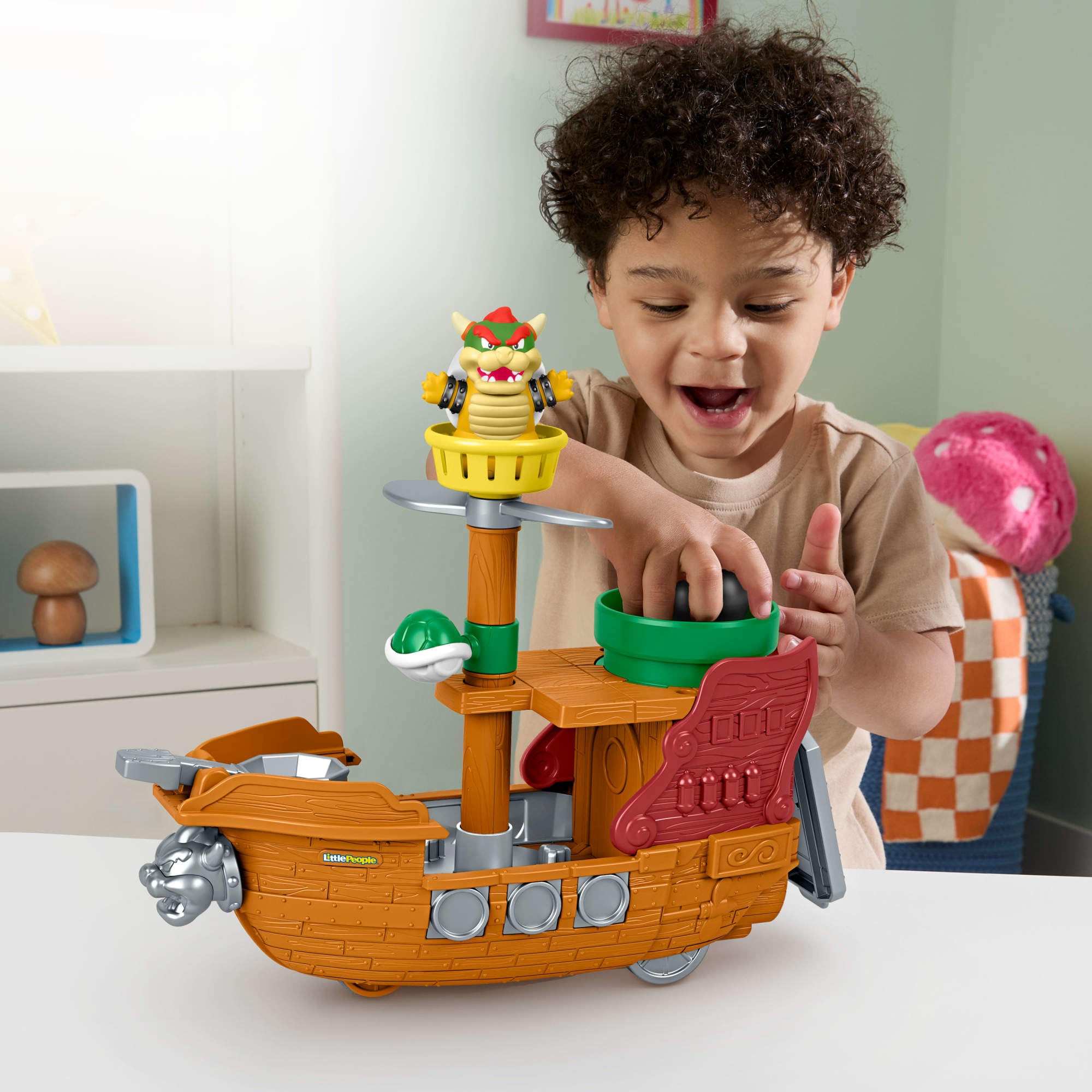 Fisher-Price® Spielzeug-Boot »Little People Super Mario Bowser's Airship«