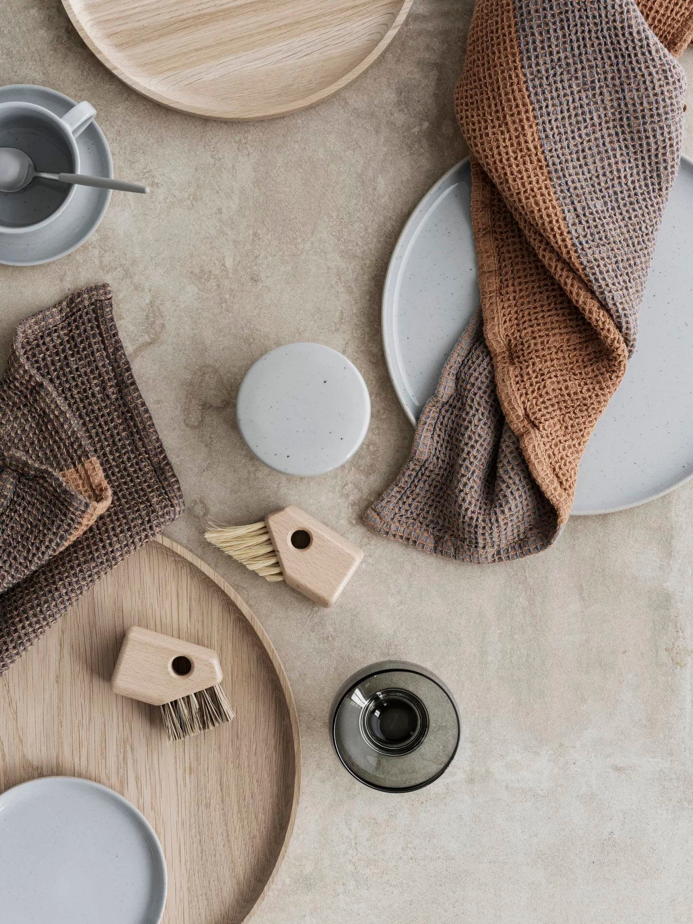 BLOMUS Spültuch »GANO, aus 100% Baumwolle, GOTS organic, zertifiziert durch BCS 35020« 25x25 cm, Spültücher bestehend aus zwei verschiedenen Mustern