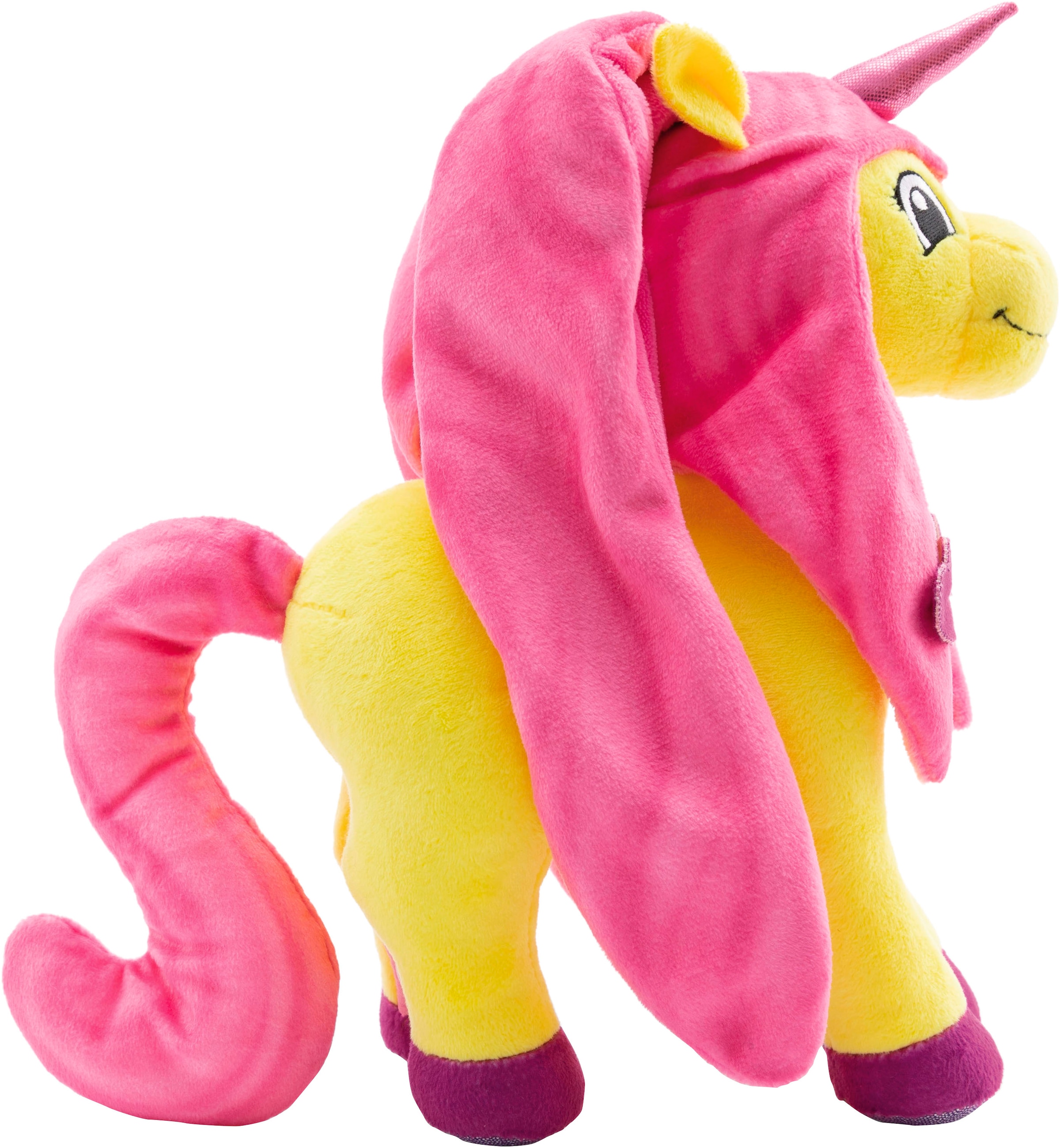 Nici Kuscheltier »Lissy PONY, Einhorn Dilara gelb-pink, 22 cm stehend«