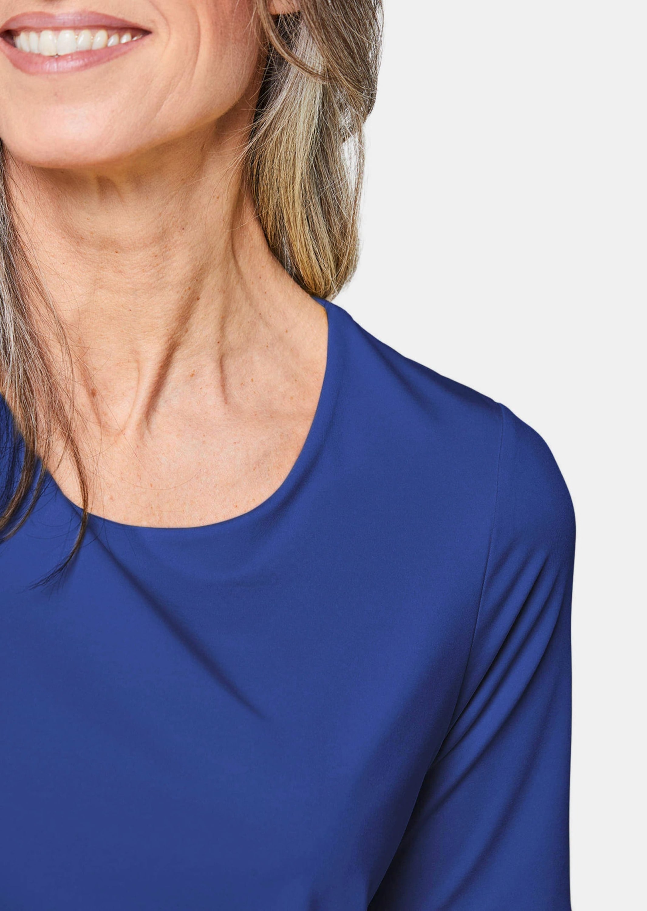 GOLDNER Langarm-Poloshirt »Gepflegtes Shirt in formstabiler Ware«