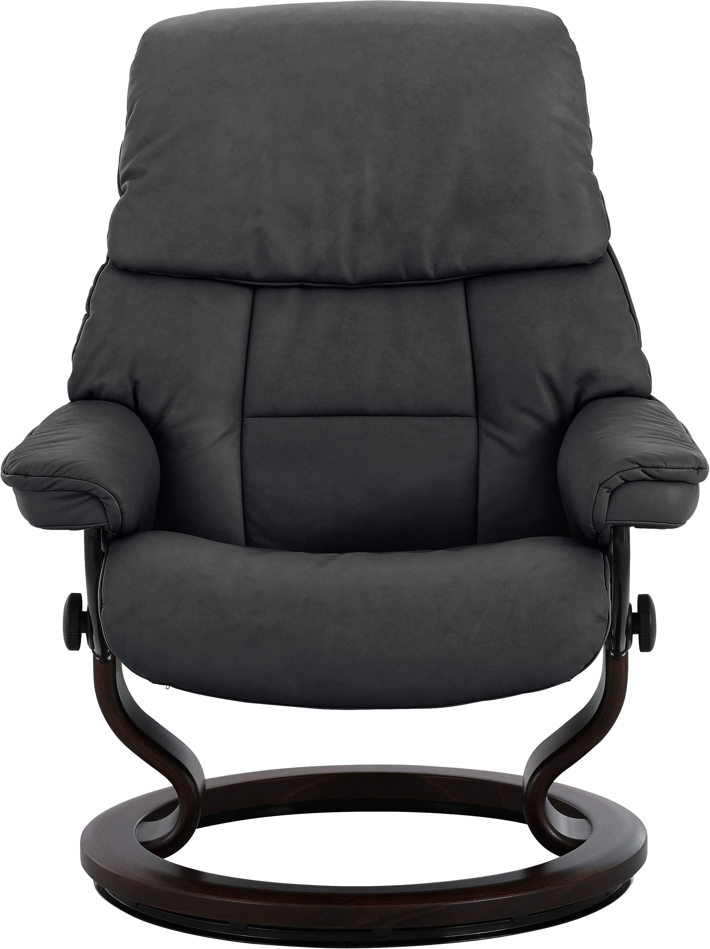 Stressless® Relaxsessel »Ruby«, (Set, Relaxsessel mit Hocker), mit Classic Base, Größe S, Gestell Eiche, Wenge, Braun & Schwarz