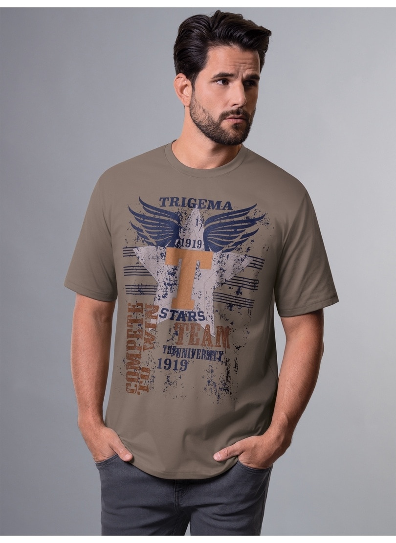Trigema »TRIGEMA mit Print-Motiv« bei großem T-Shirt T-Shirt