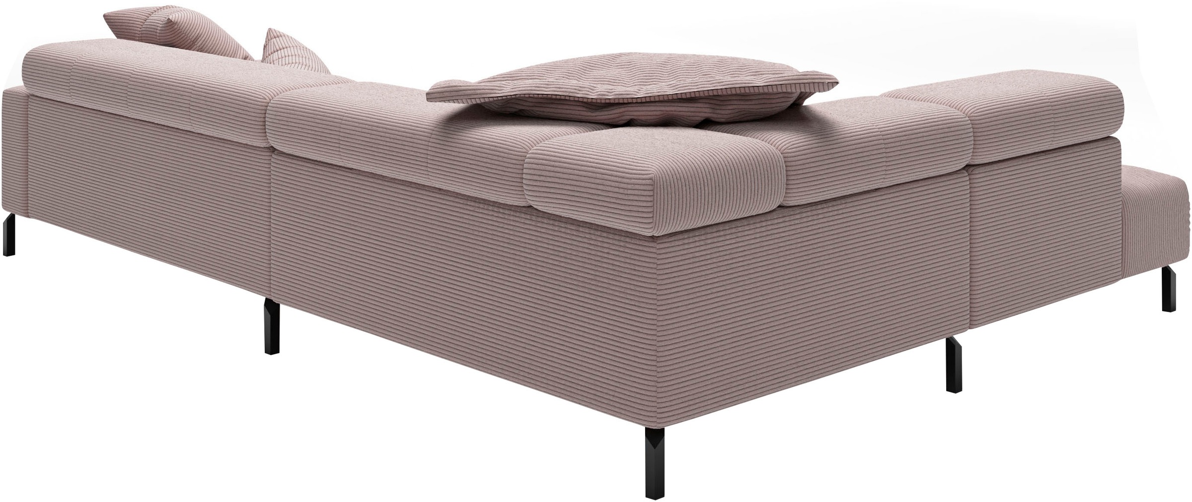 Places of Style Ecksofa »Claya, L-Form, incl. Kopfteilverstellung, Breite 311 cm«, wahlweise elektrischer Sitzvorzug