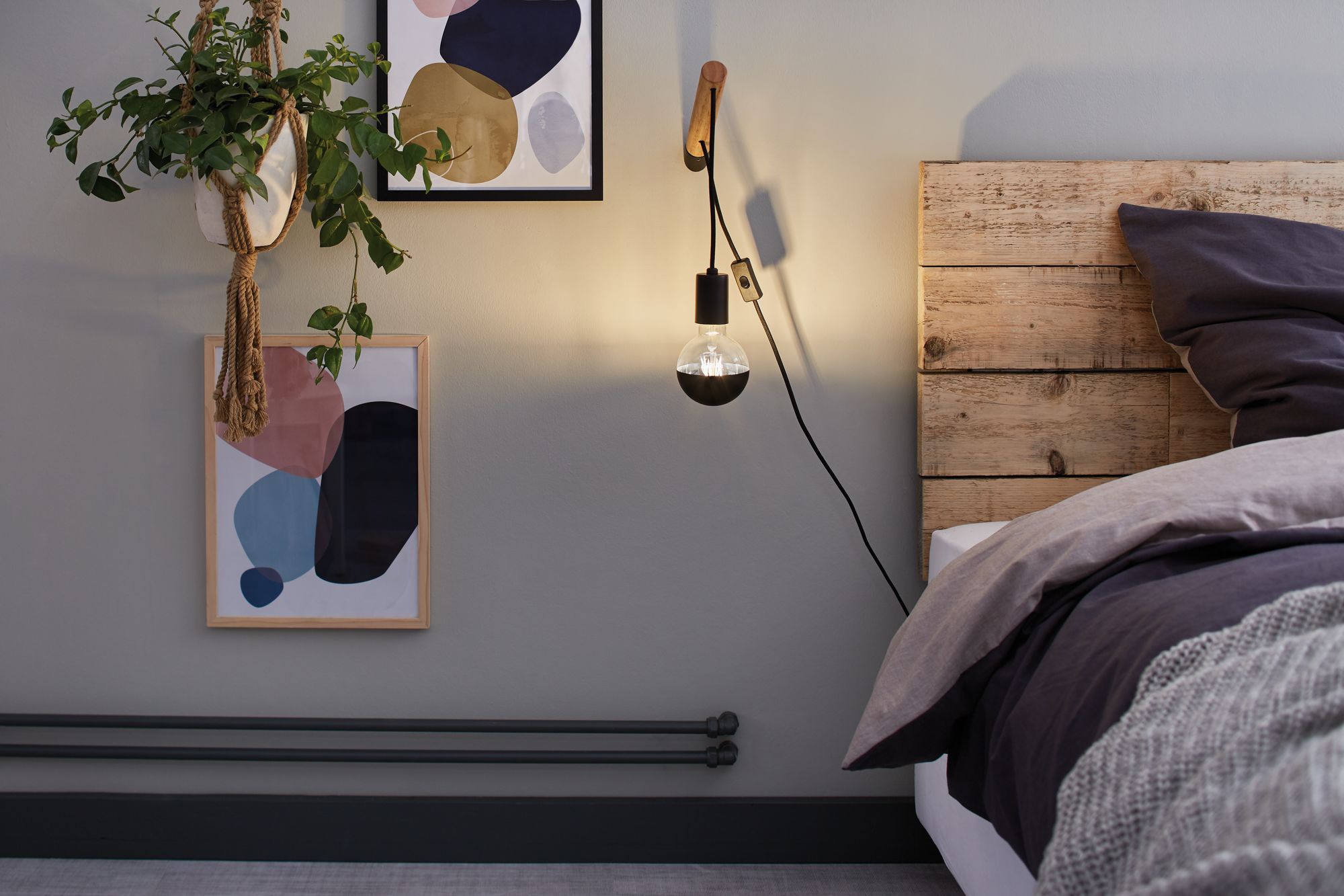 Paulmann LED Wandleuchte »Kian«, 1 flammig, Leuchtmittel E27 | ohne Leuchtmittel, E27